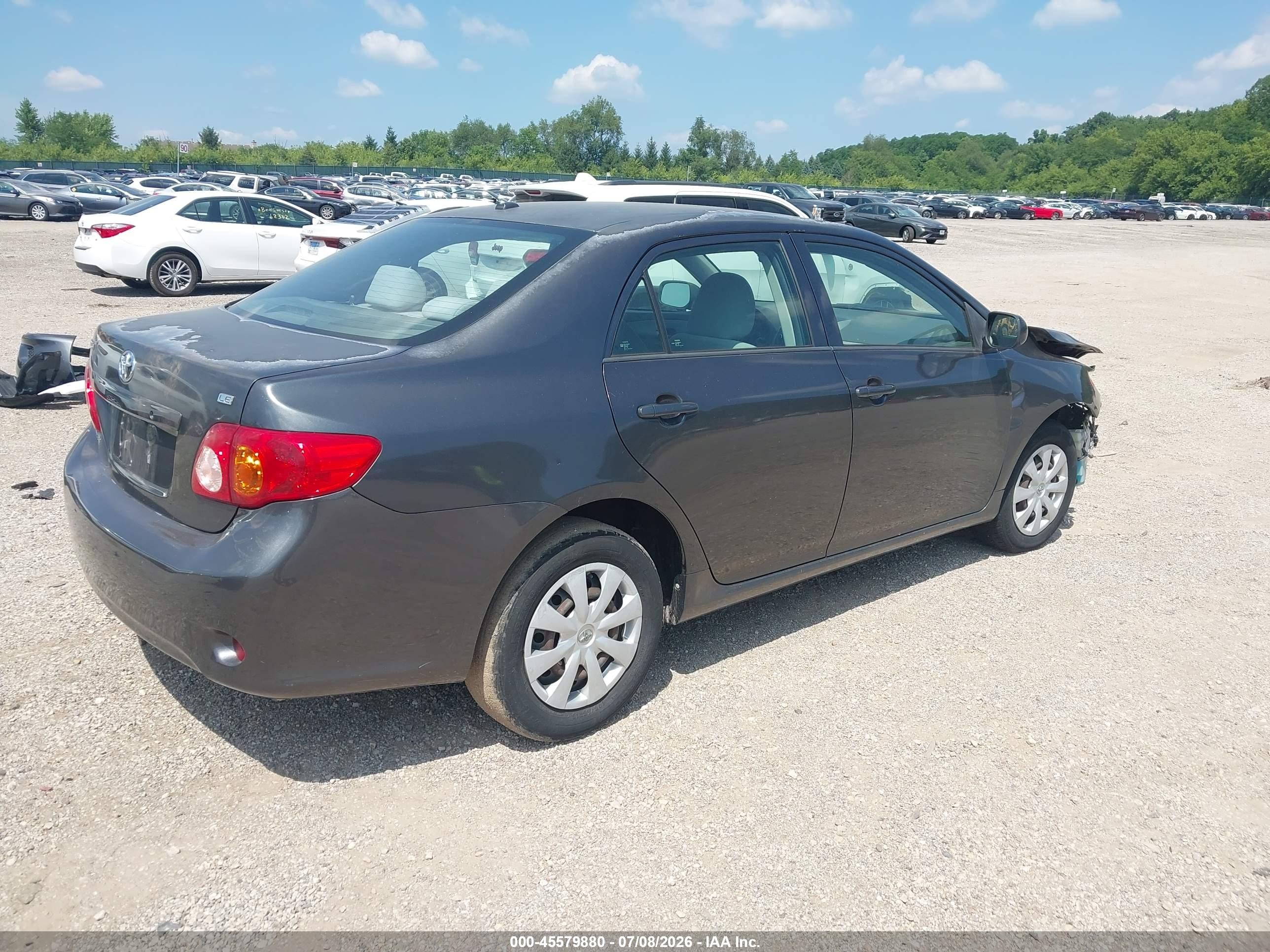 2010 Toyota Corolla Le Gray vin: 1NXBU4EE0AZ235027
