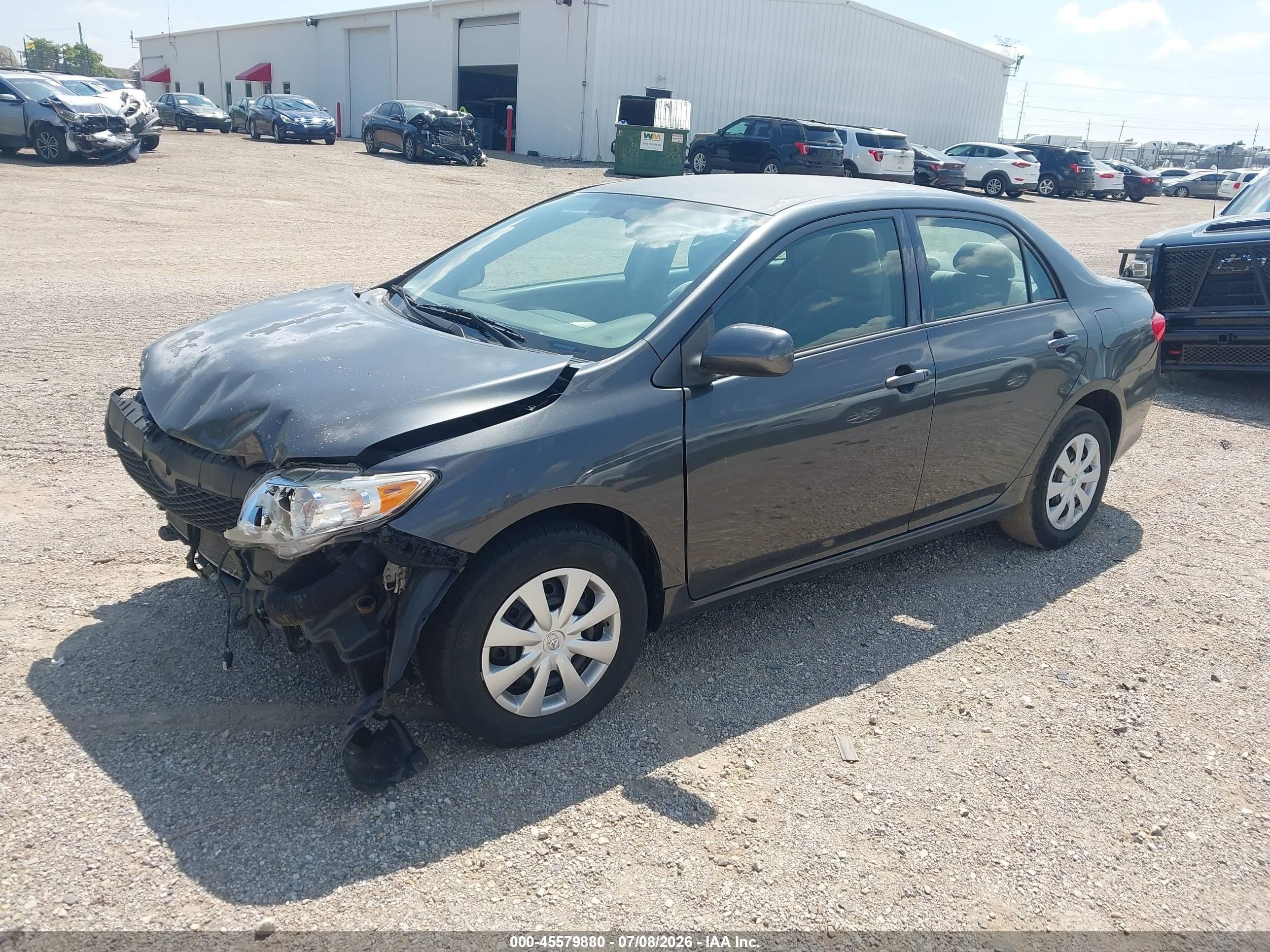 2010 Toyota Corolla Le Gray vin: 1NXBU4EE0AZ235027