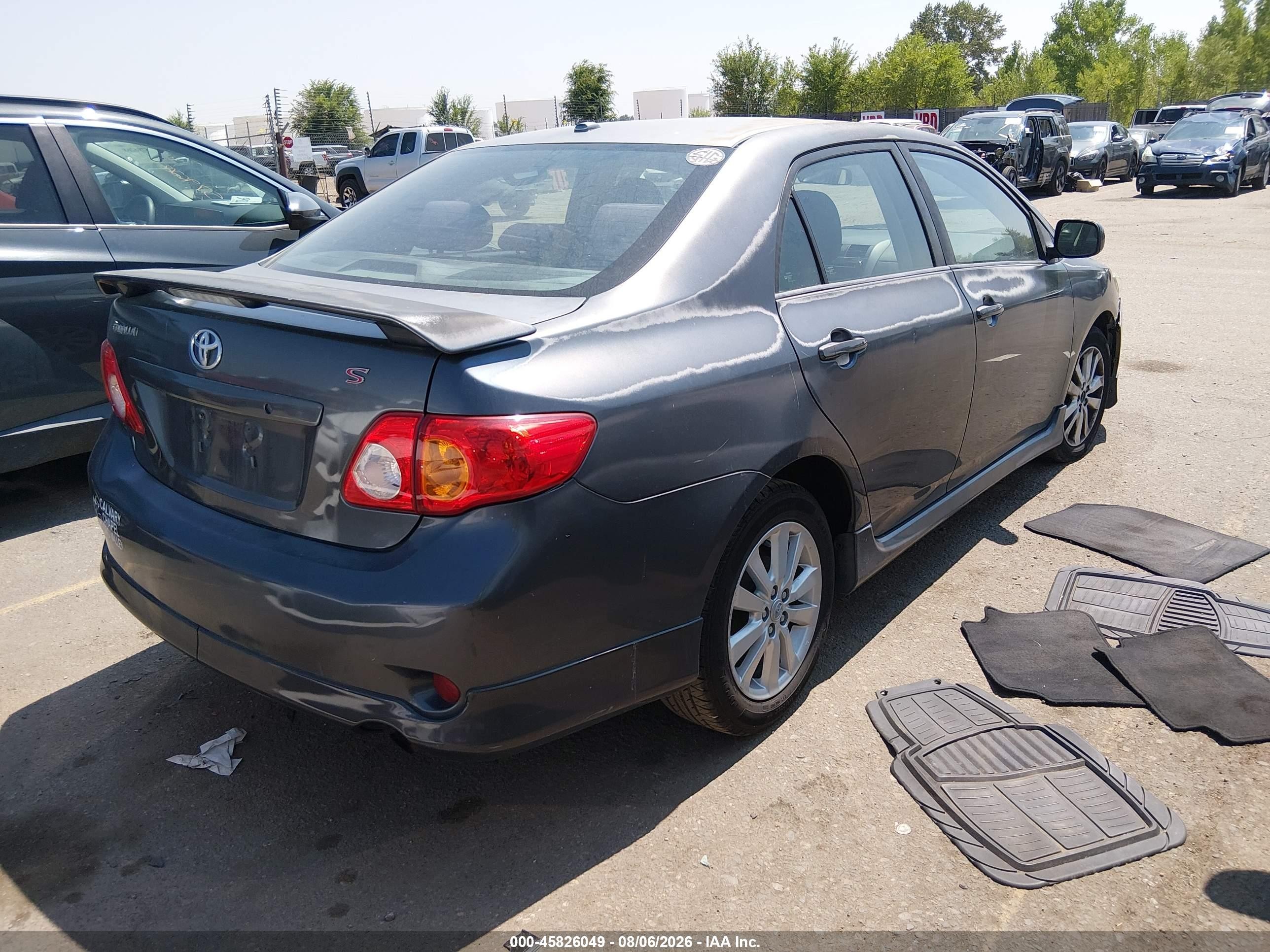 2010 Toyota Corolla S Gray vin: 1NXBU4EE0AZ238347