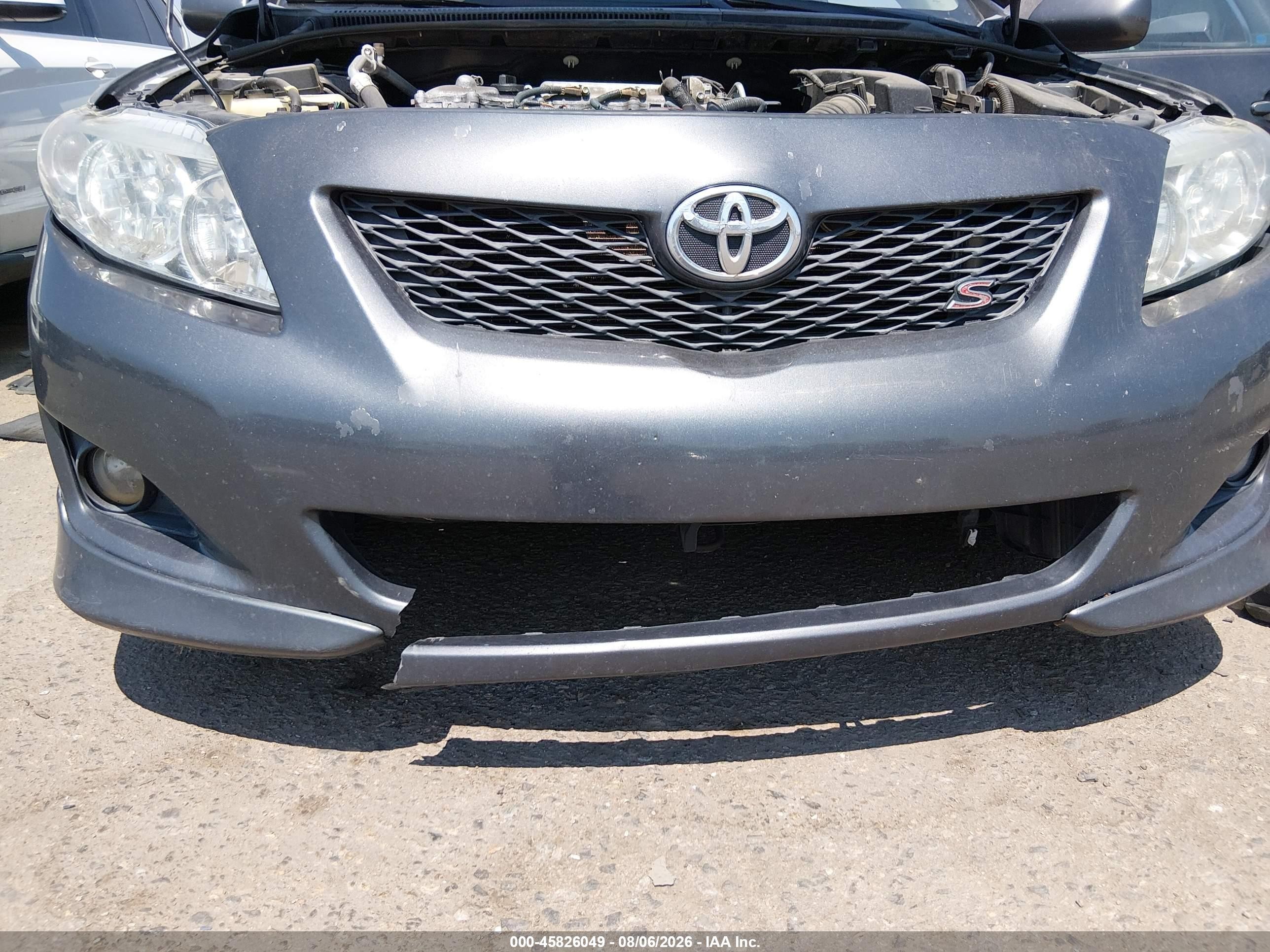 2010 Toyota Corolla S Gray vin: 1NXBU4EE0AZ238347