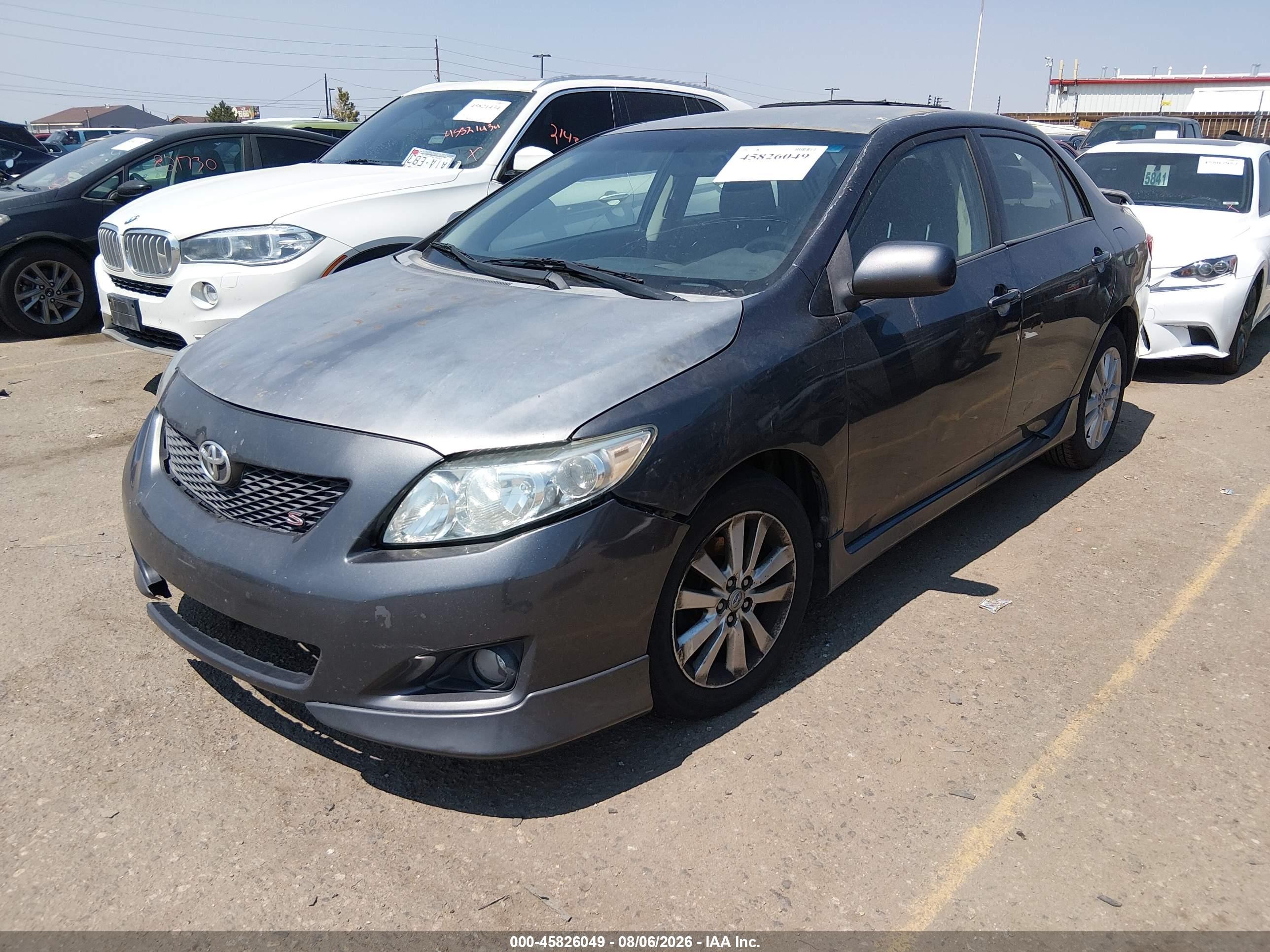 2010 Toyota Corolla S Gray vin: 1NXBU4EE0AZ238347