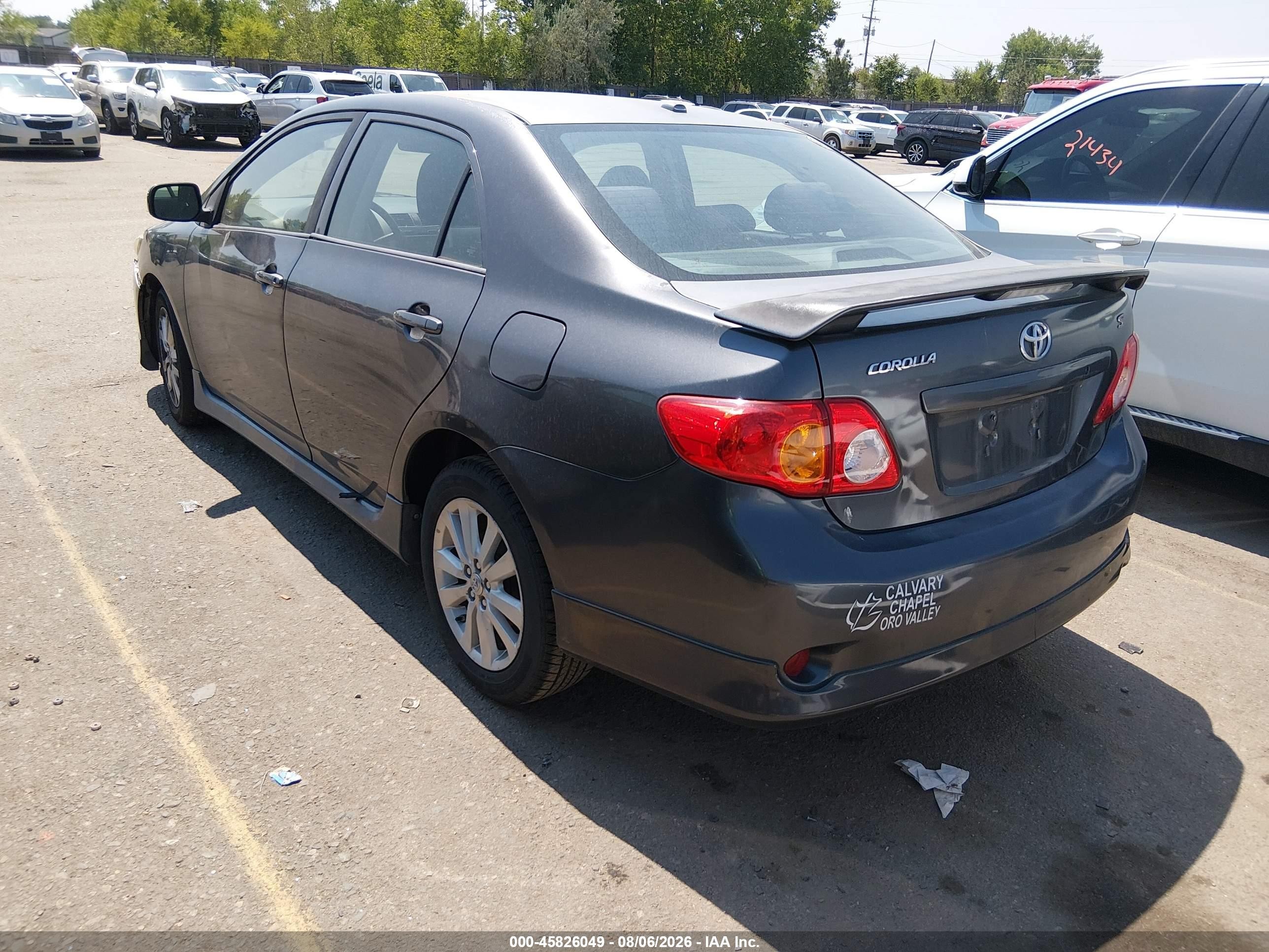 2010 Toyota Corolla S Gray vin: 1NXBU4EE0AZ238347