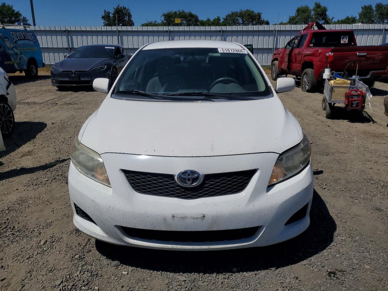 2010 Toyota Corolla Le White vin: 1NXBU4EE0AZ240552