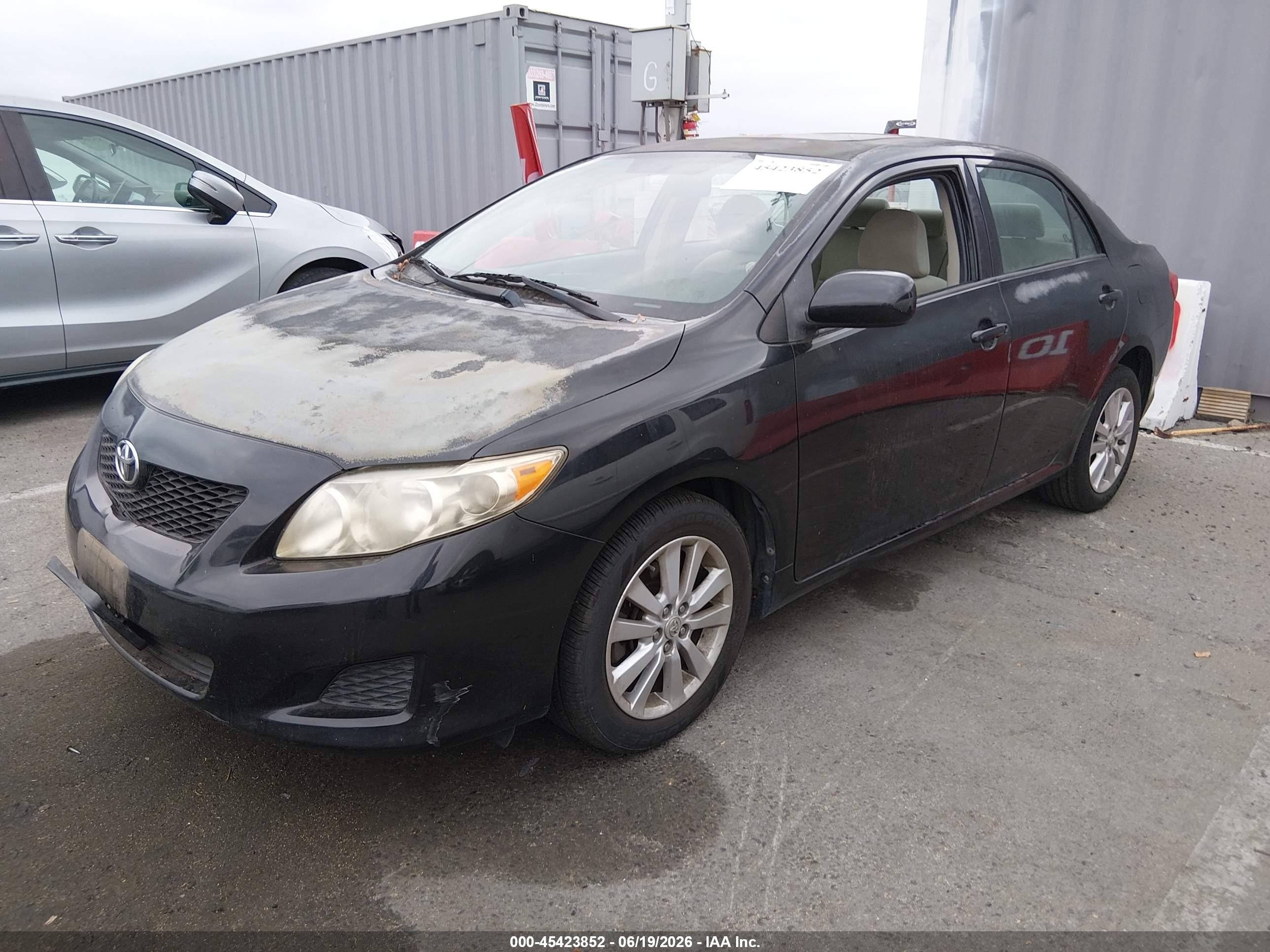 2010 Toyota Corolla Xle Black vin: 1NXBU4EE0AZ244052