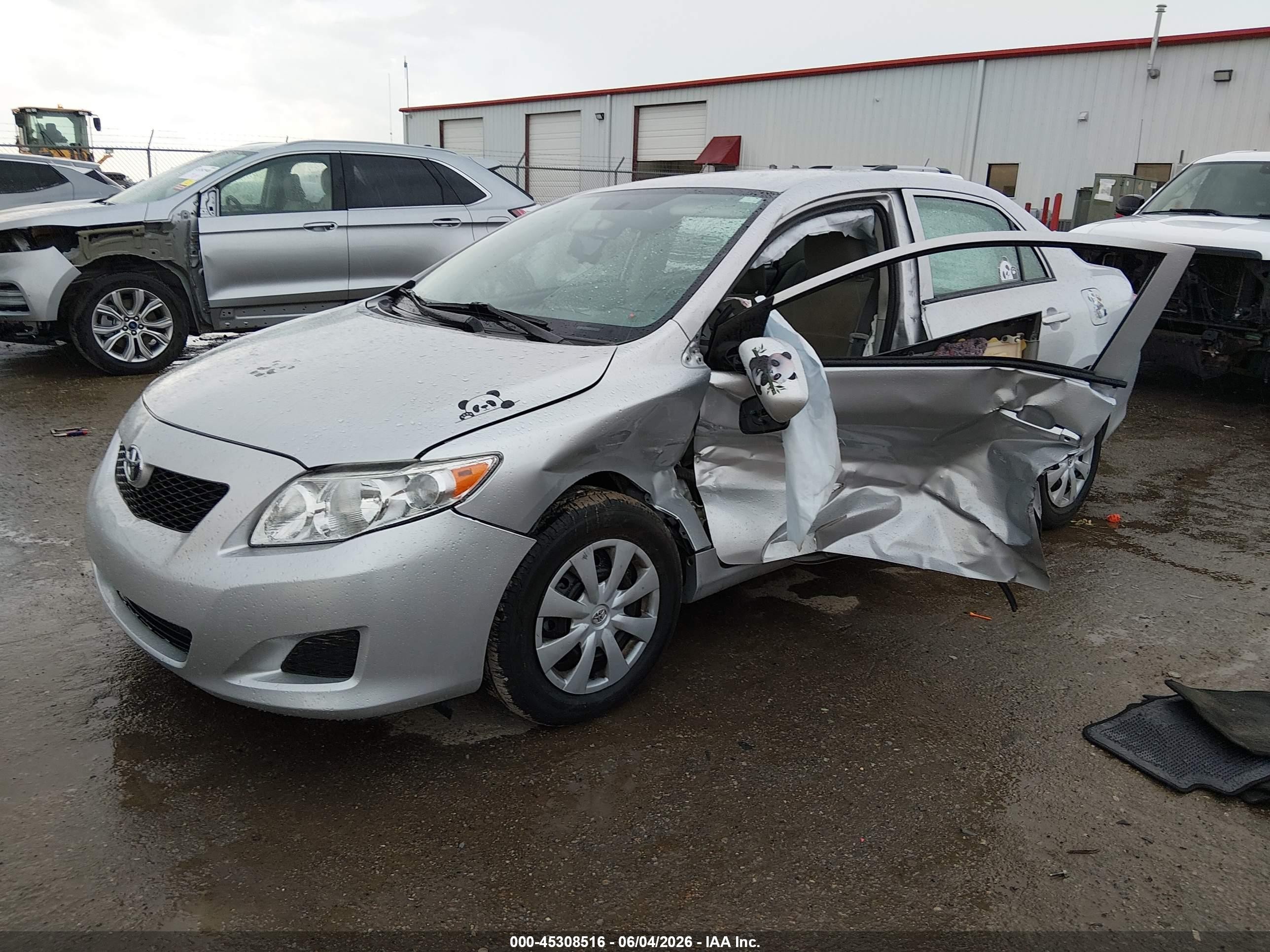 2010 Toyota Corolla Le Gray vin: 1NXBU4EE0AZ251843