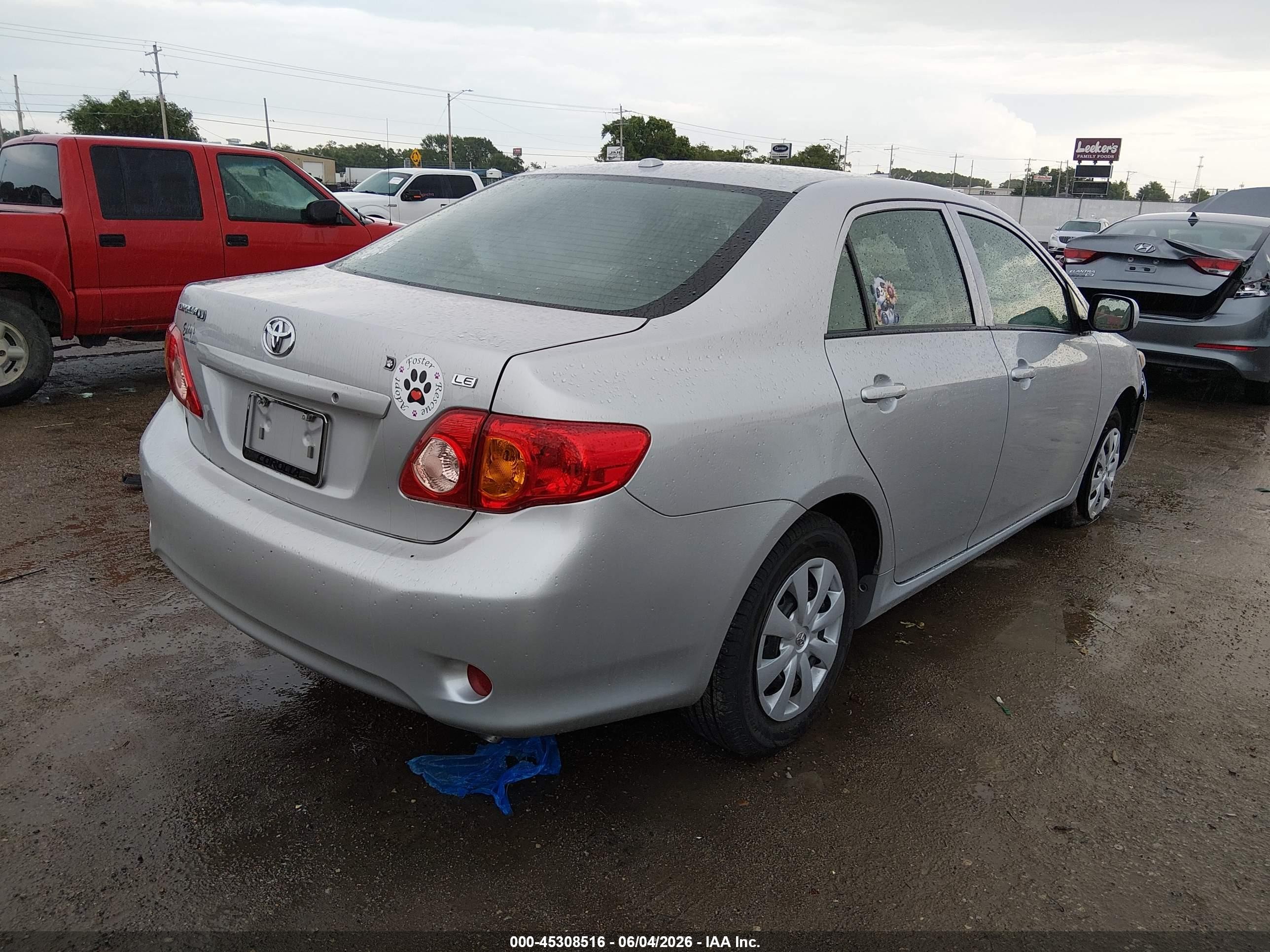2010 Toyota Corolla Le Gray vin: 1NXBU4EE0AZ251843