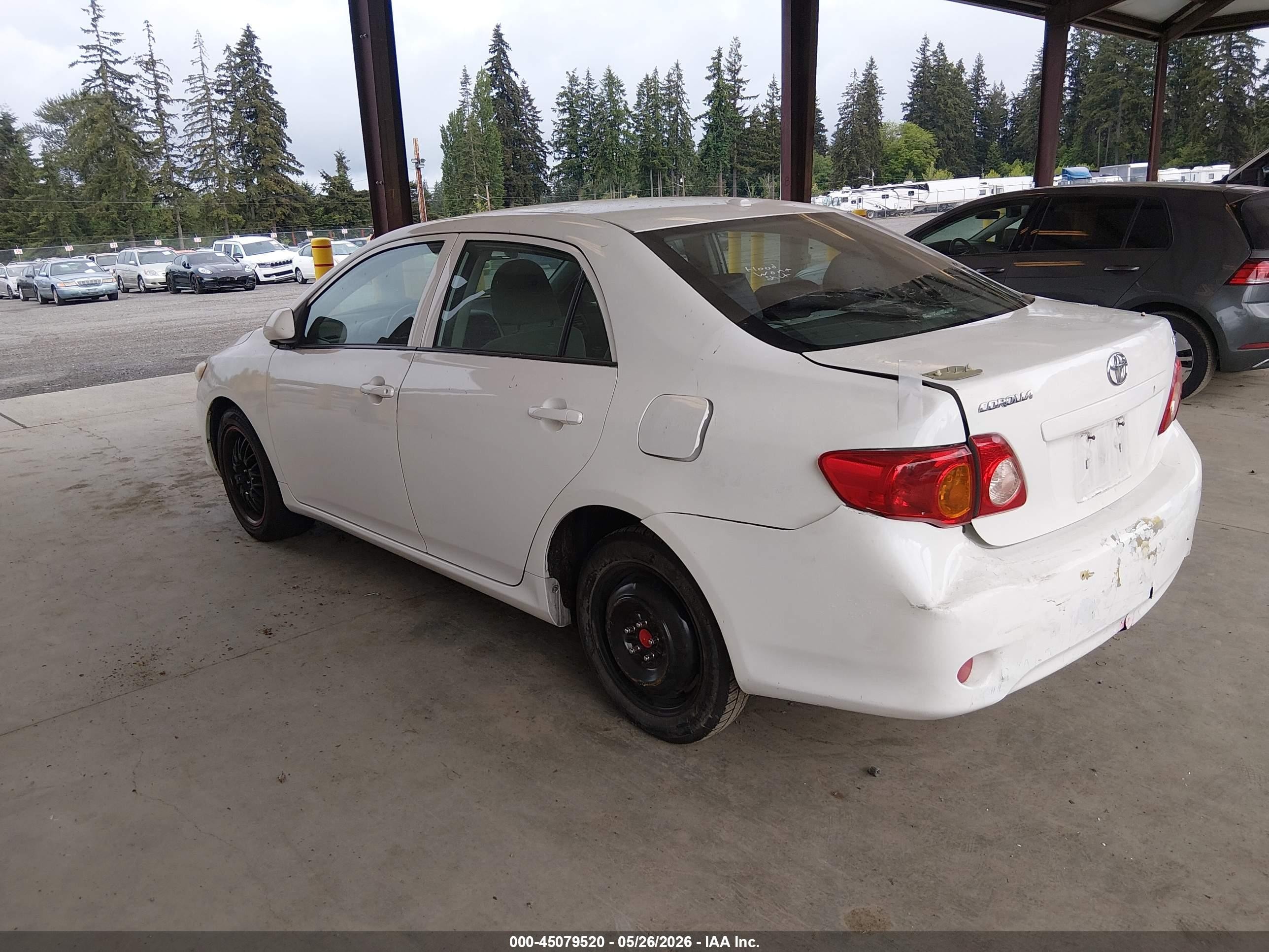 2010 Toyota Corolla Le Белый vin: 1NXBU4EE0AZ254905