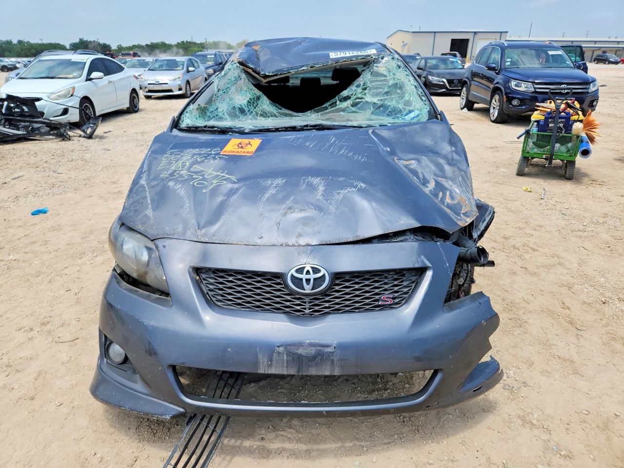 2010 Toyota Corolla S Gray vin: 1NXBU4EE0AZ255908