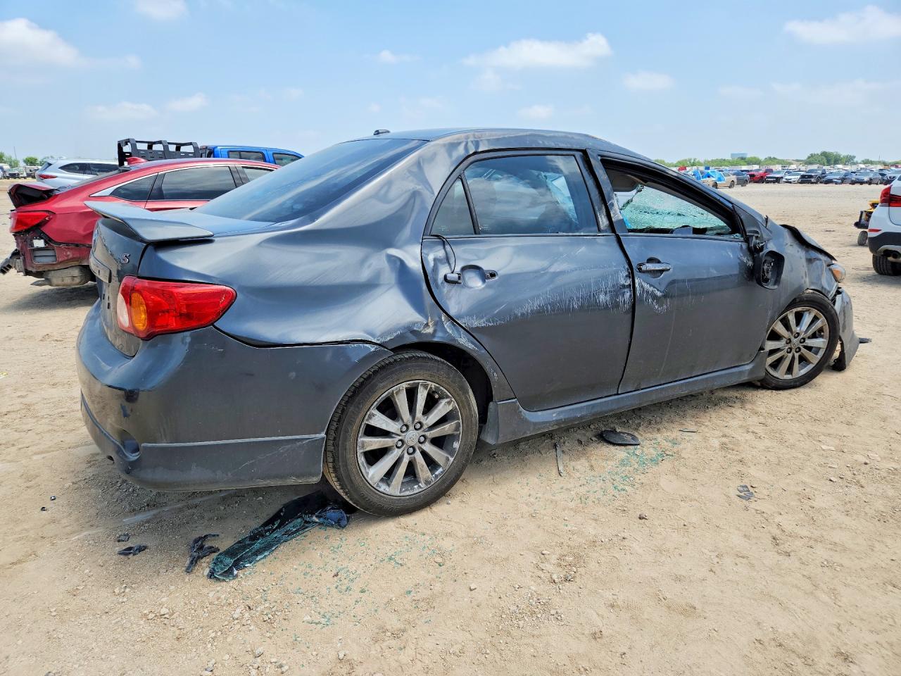 2010 Toyota Corolla S Gray vin: 1NXBU4EE0AZ255908