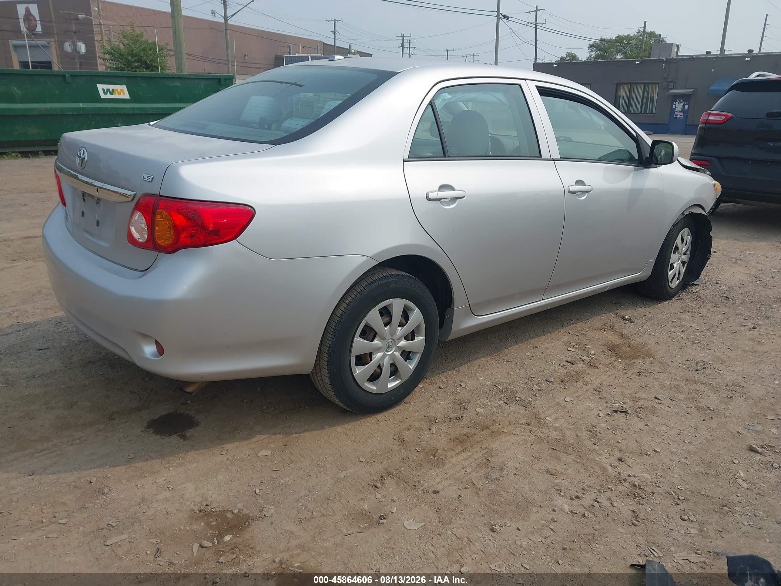 2010 Toyota Corolla Le Silver vin: 1NXBU4EE0AZ275611