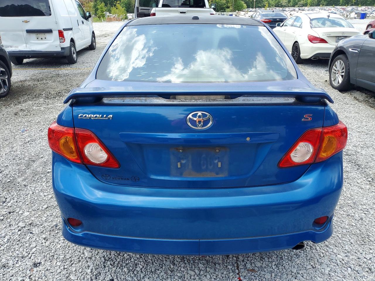2010 Toyota Corolla S Blue vin: 1NXBU4EE0AZ276497