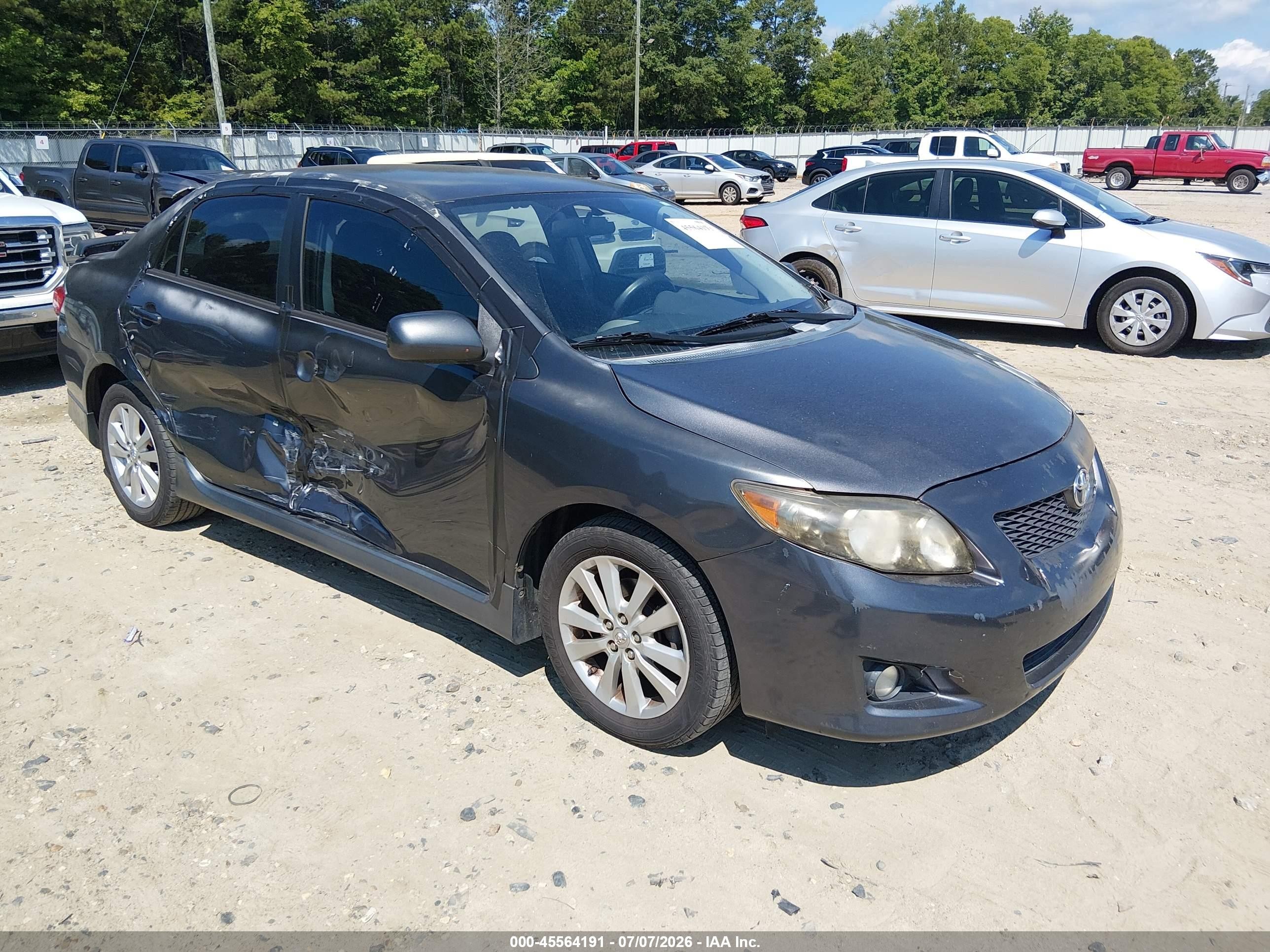 2010 Toyota Corolla S Gray vin: 1NXBU4EE0AZ283630