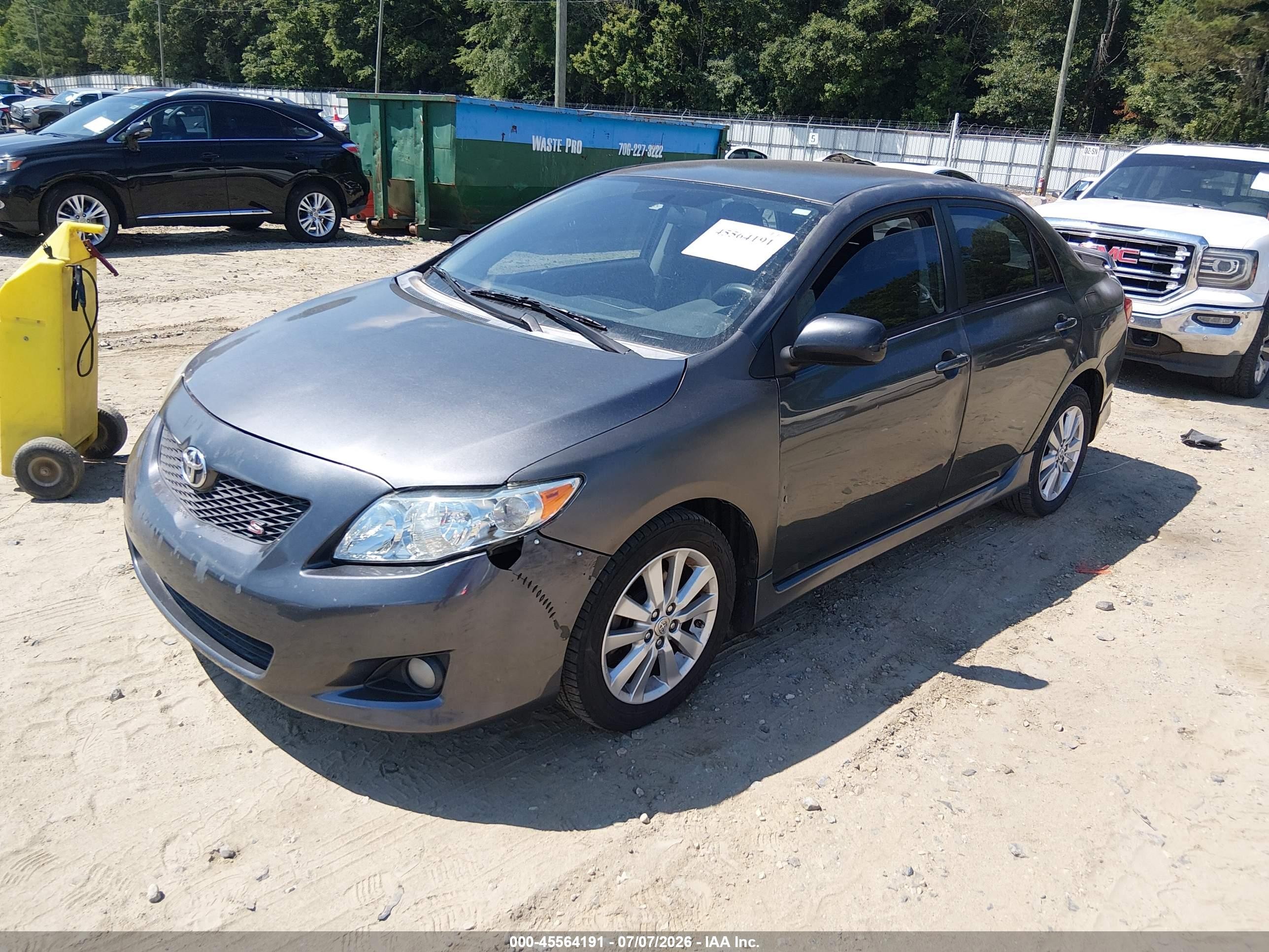 2010 Toyota Corolla S Gray vin: 1NXBU4EE0AZ283630