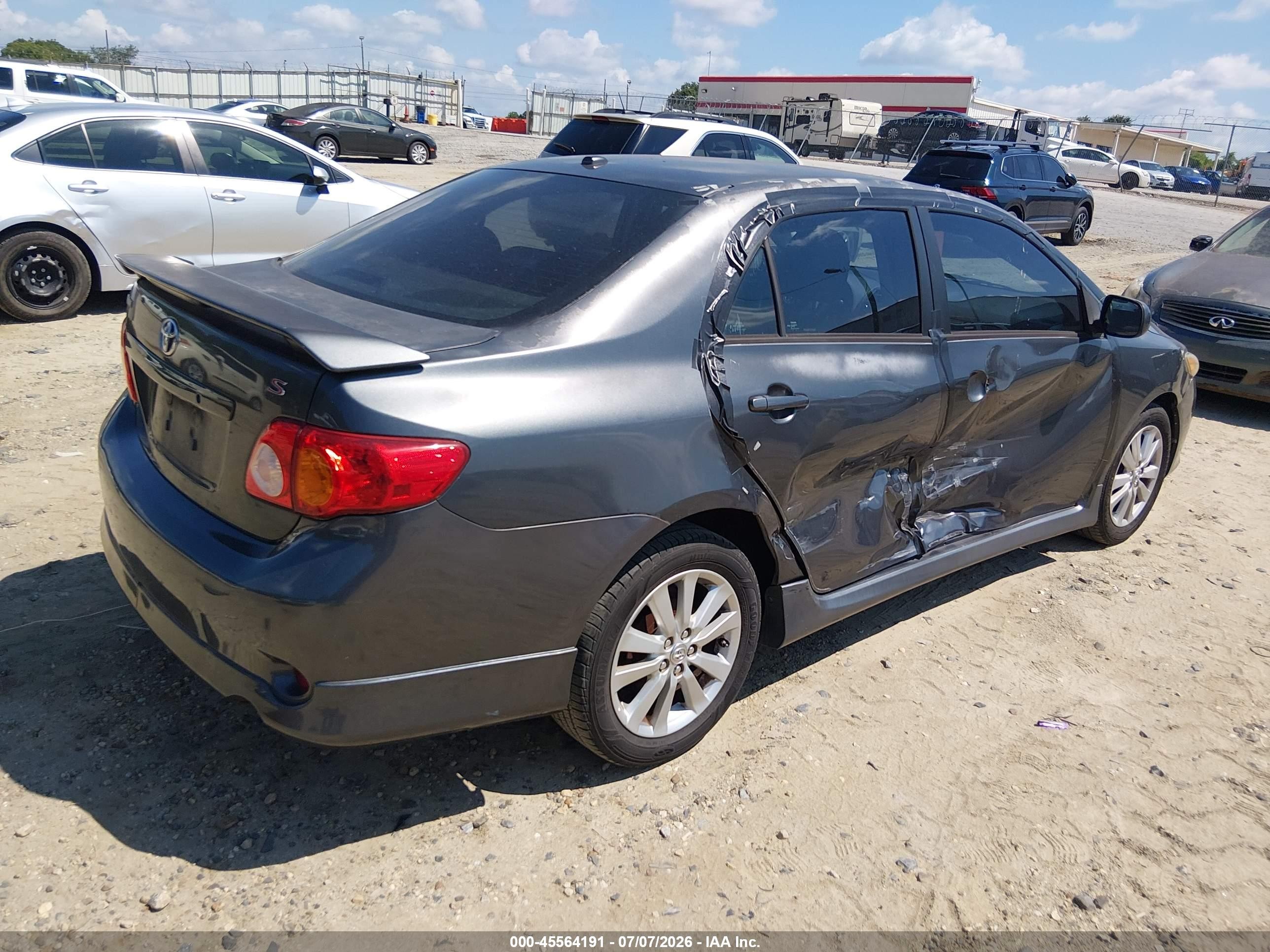 2010 Toyota Corolla S Gray vin: 1NXBU4EE0AZ283630