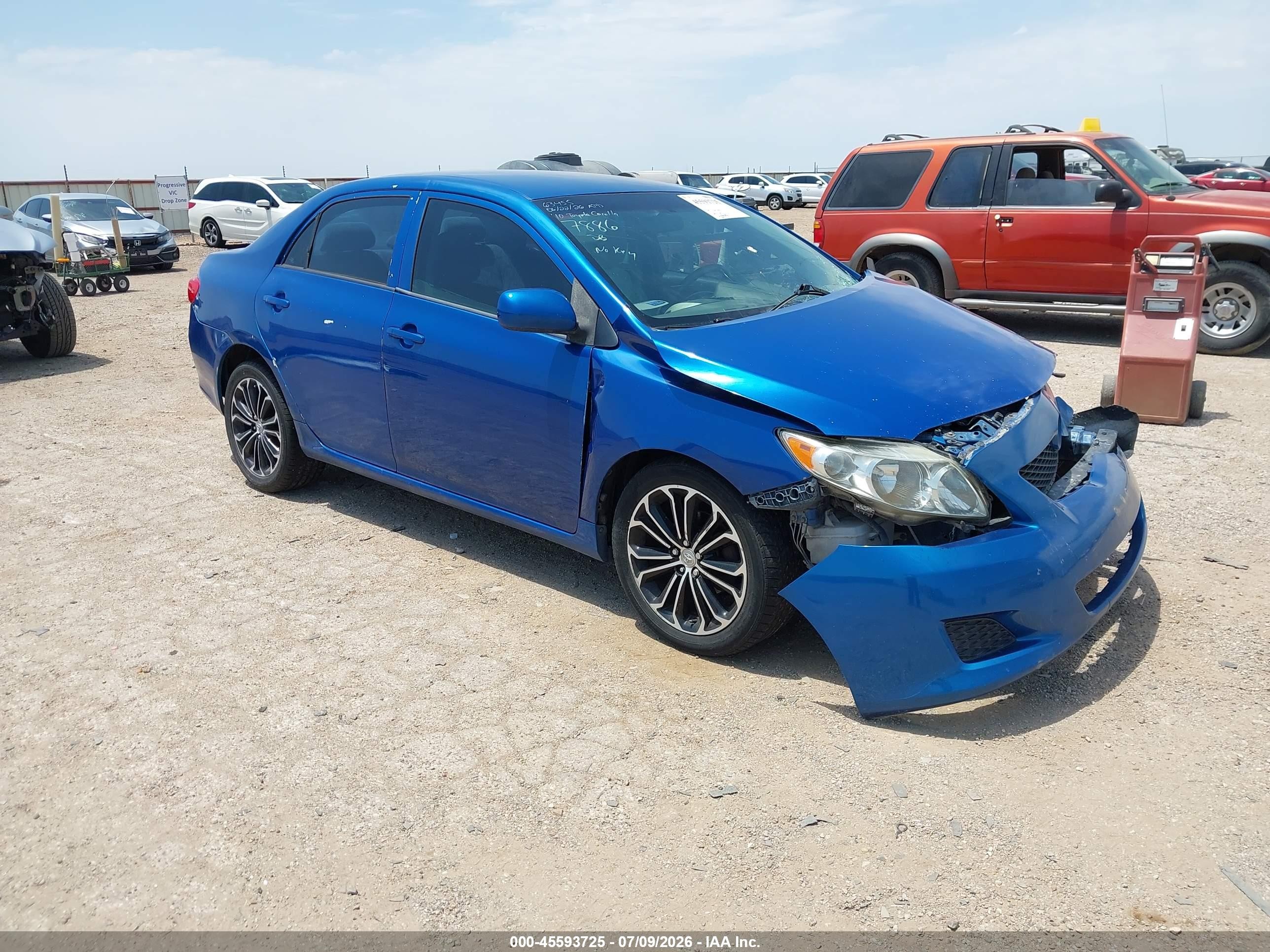 2010 Toyota Corolla Le Синий vin: 1NXBU4EE0AZ287886