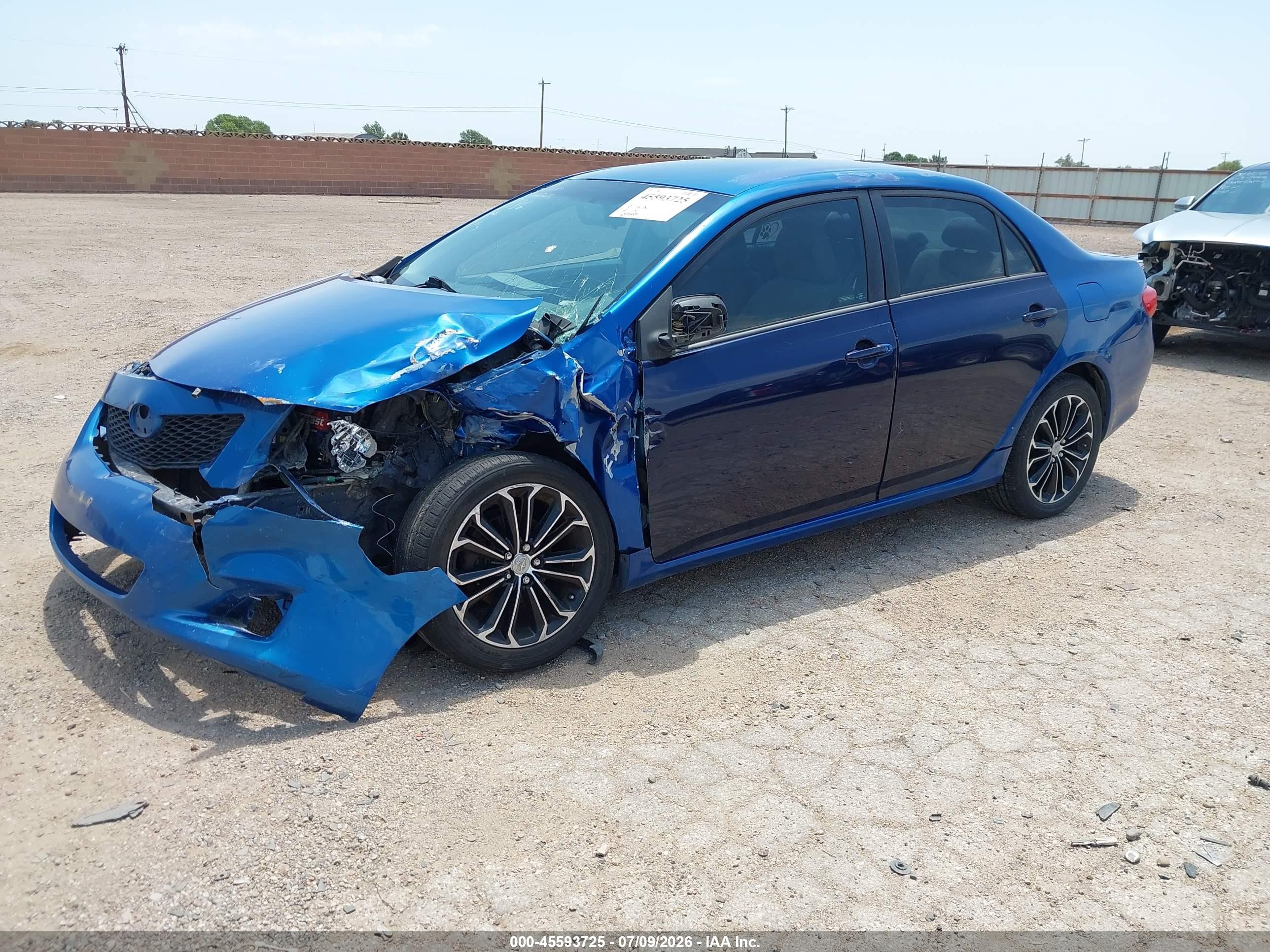2010 Toyota Corolla Le Синий vin: 1NXBU4EE0AZ287886