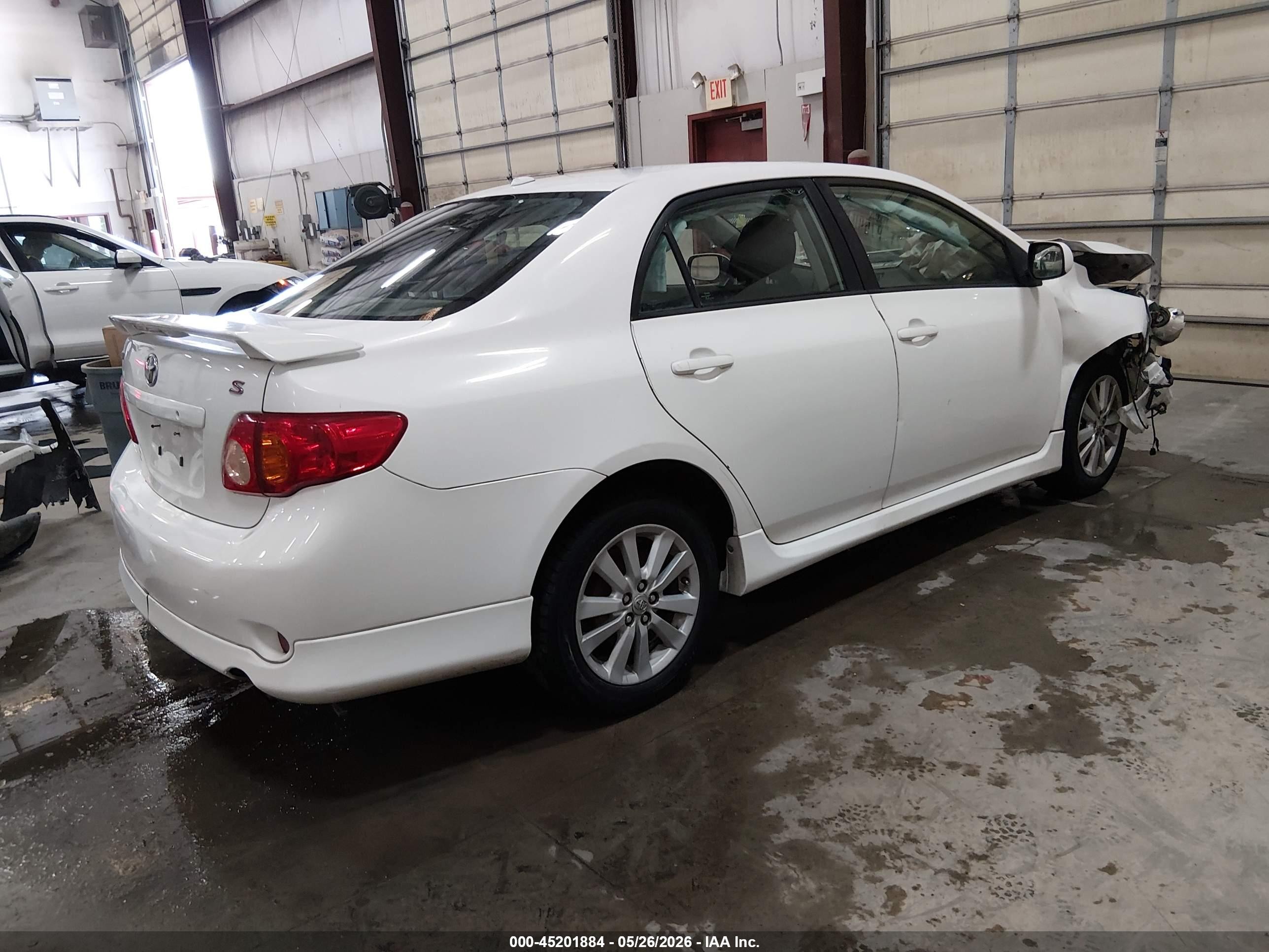 2010 Toyota Corolla S White vin: 1NXBU4EE0AZ289749