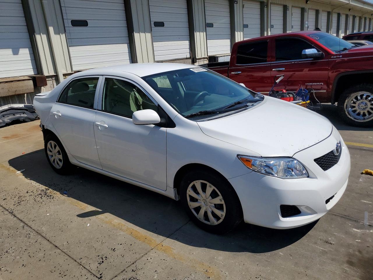 2010 Toyota Corolla Le White vin: 1NXBU4EE0AZ309742
