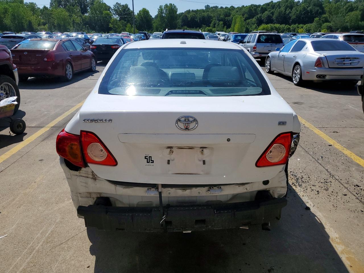 2010 Toyota Corolla Le White vin: 1NXBU4EE0AZ309742