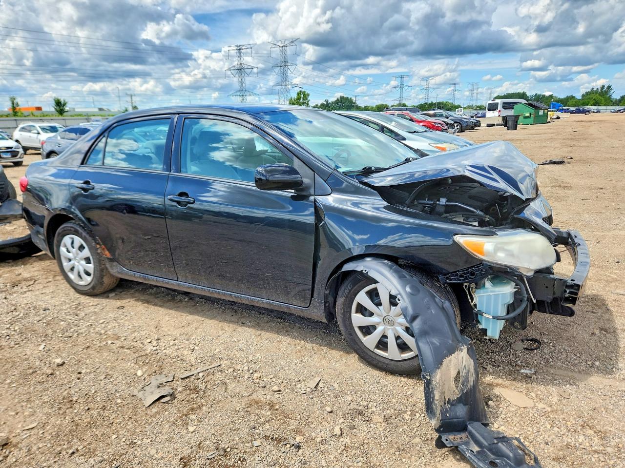 2010 Toyota Corolla Le Black vin: 1NXBU4EE0AZ313354