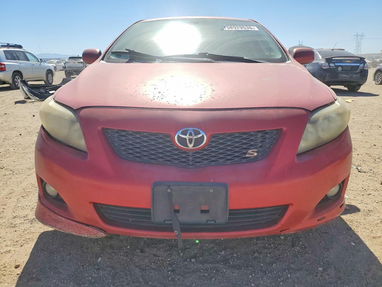 2010 Toyota Corolla S Red vin: 1NXBU4EE0AZ319915