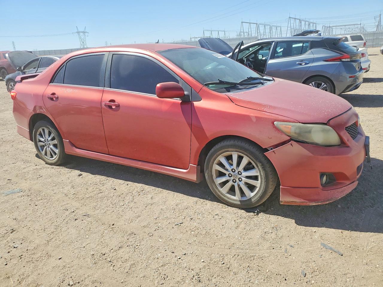 2010 Toyota Corolla S Red vin: 1NXBU4EE0AZ319915