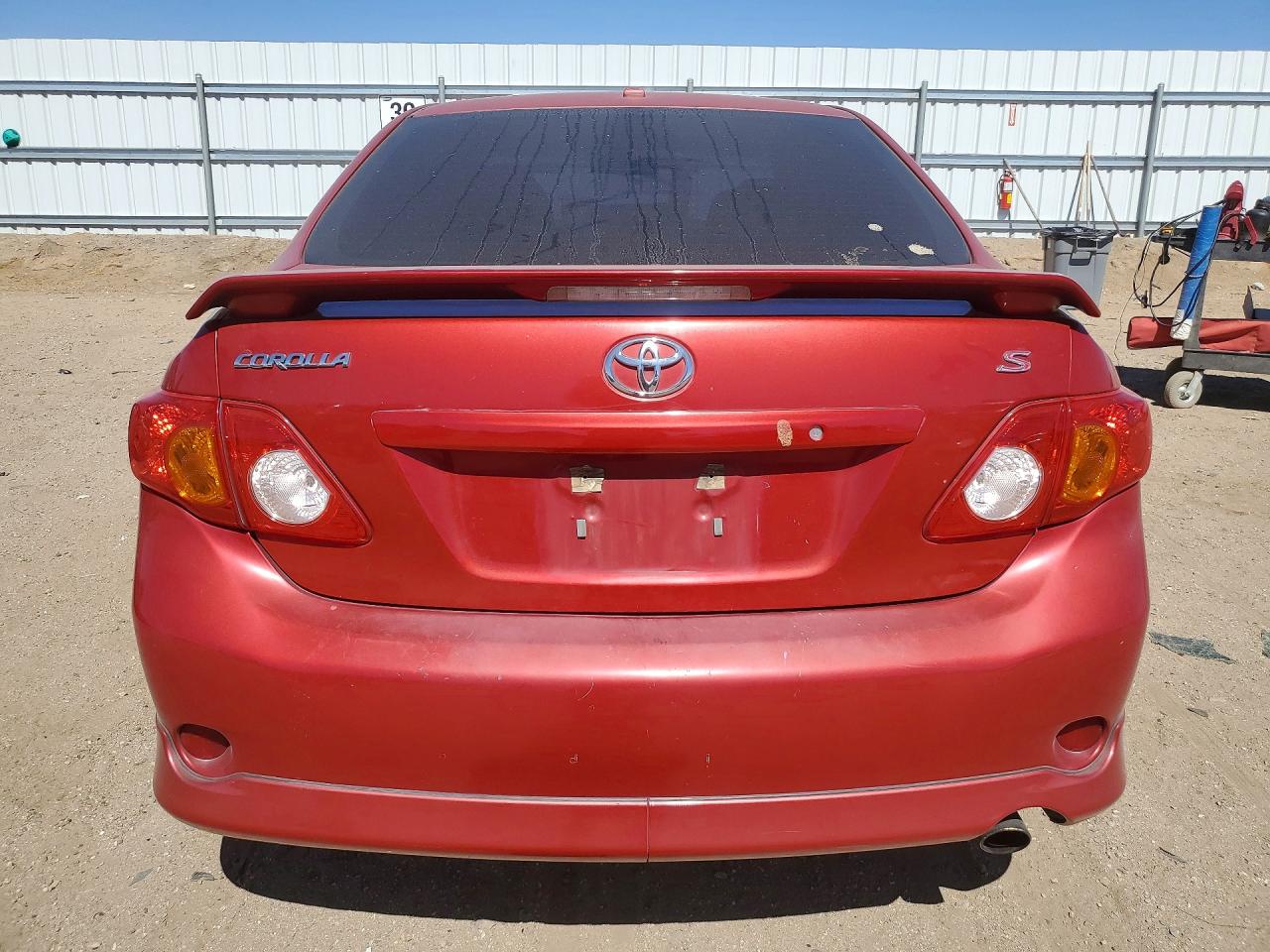 2010 Toyota Corolla S Red vin: 1NXBU4EE0AZ319915