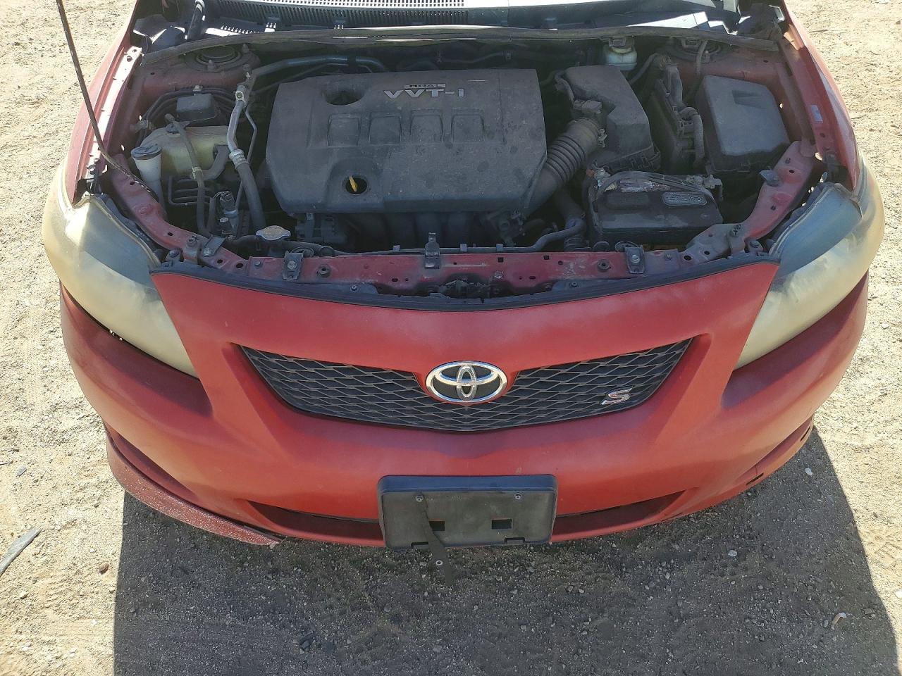 2010 Toyota Corolla S Red vin: 1NXBU4EE0AZ319915