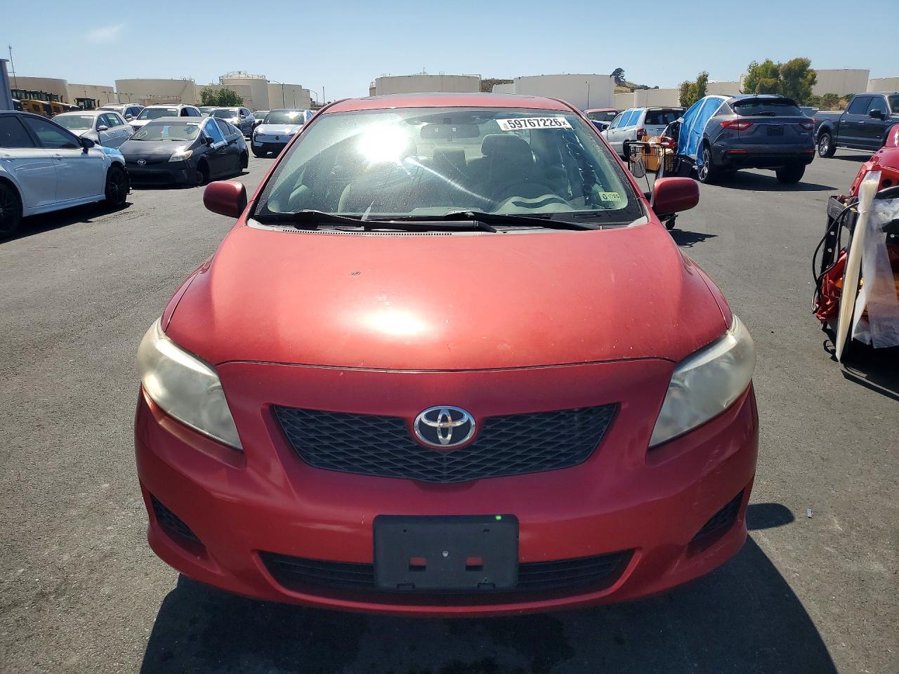 2010 Toyota Corolla Le Red vin: 1NXBU4EE0AZ349707