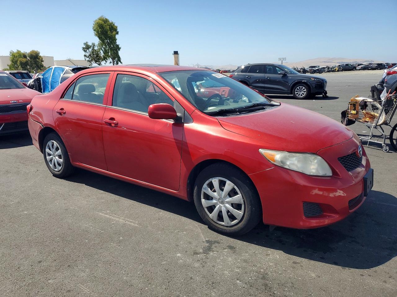 2010 Toyota Corolla Le Red vin: 1NXBU4EE0AZ349707