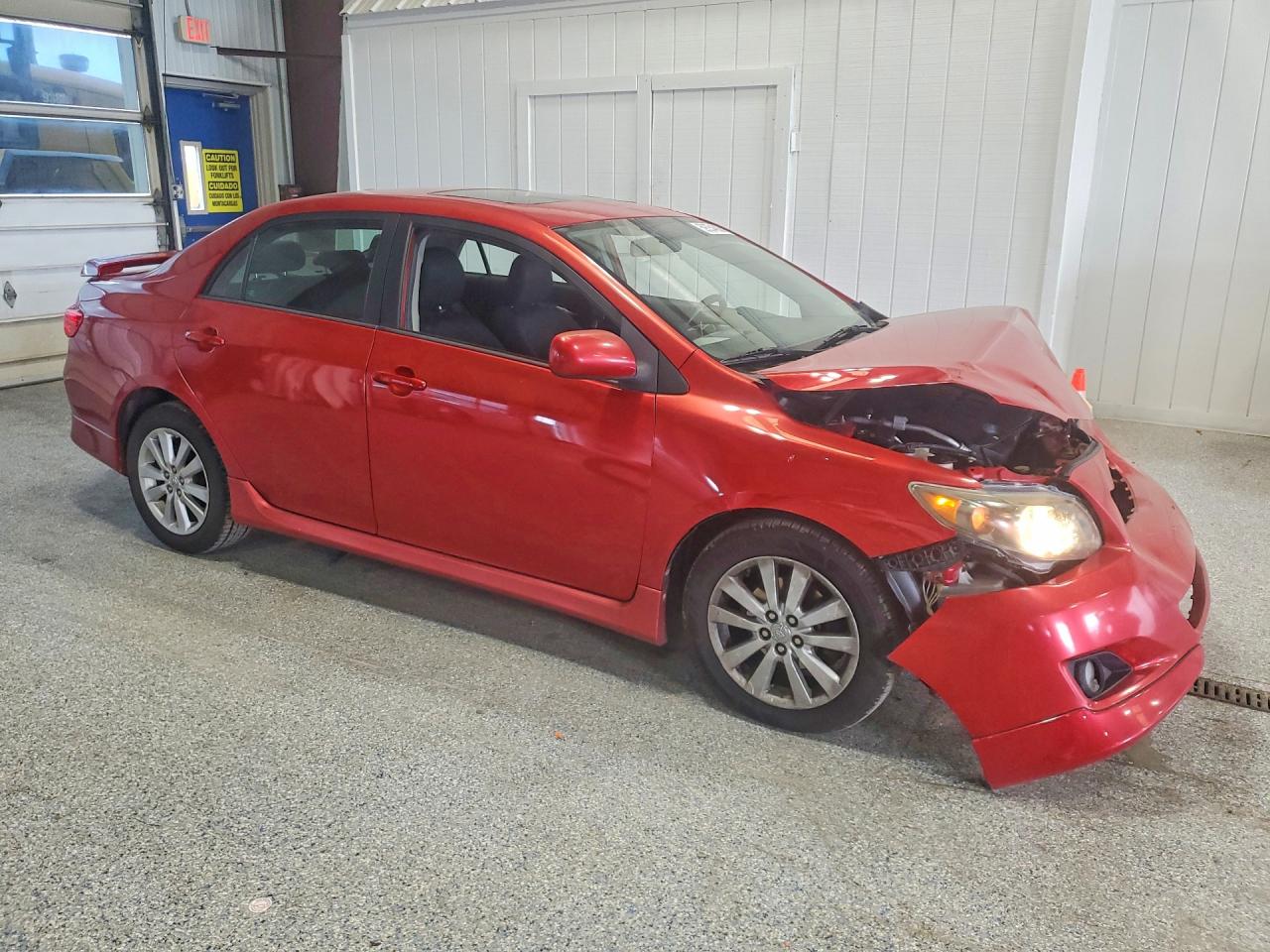 2010 Toyota Corolla S Burgundy vin: 1NXBU4EE0AZ357130