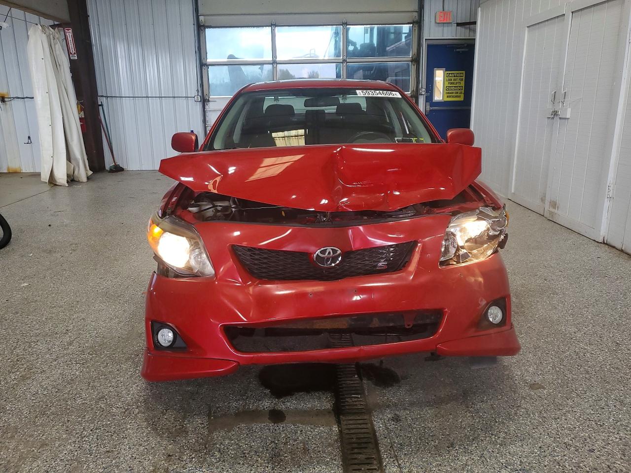 2010 Toyota Corolla S Burgundy vin: 1NXBU4EE0AZ357130