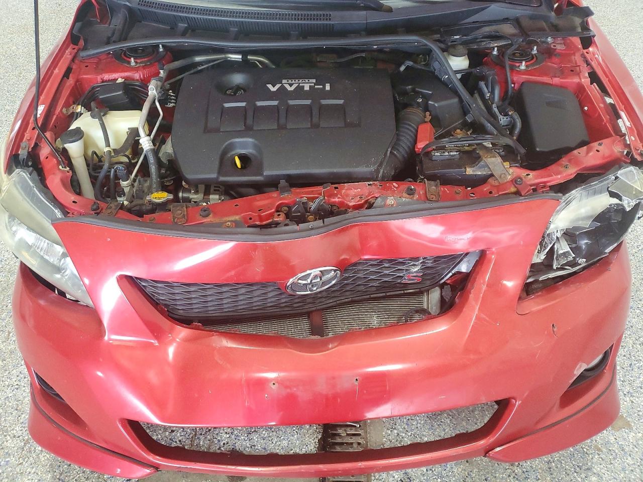 2010 Toyota Corolla S Burgundy vin: 1NXBU4EE0AZ357130