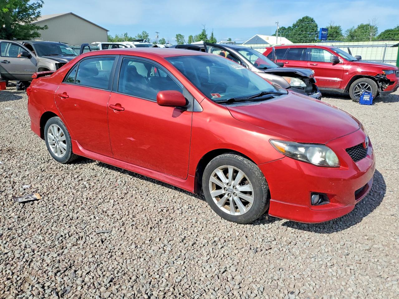 2010 Toyota Corolla S Red vin: 1NXBU4EE0AZ357631