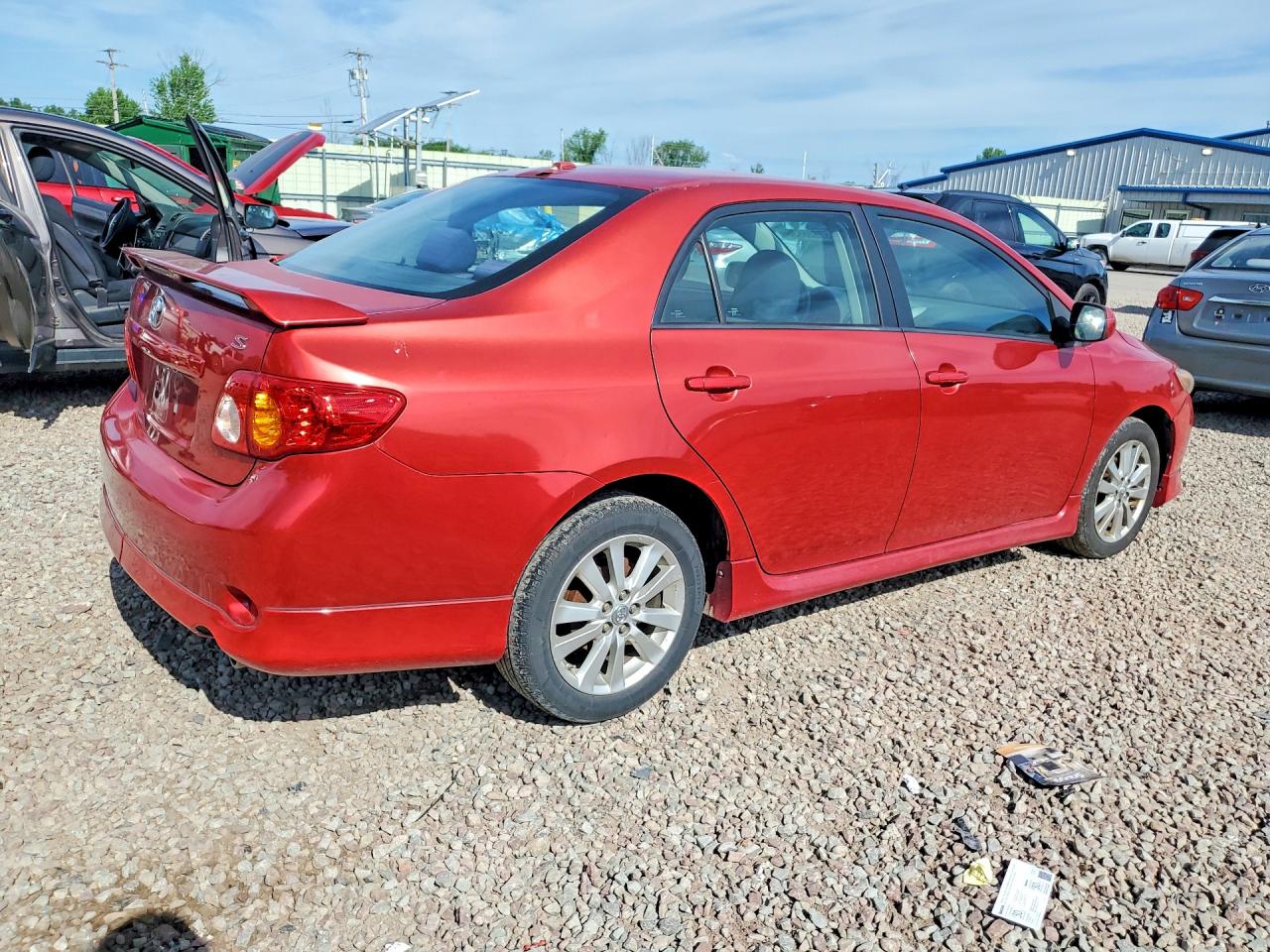 2010 Toyota Corolla S Red vin: 1NXBU4EE0AZ357631
