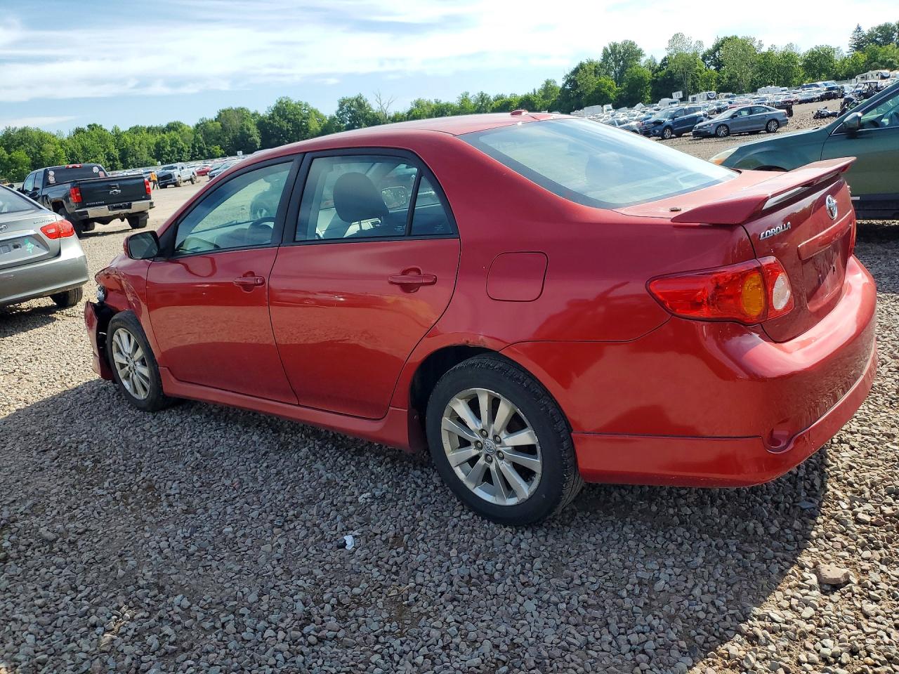 2010 Toyota Corolla S Red vin: 1NXBU4EE0AZ357631