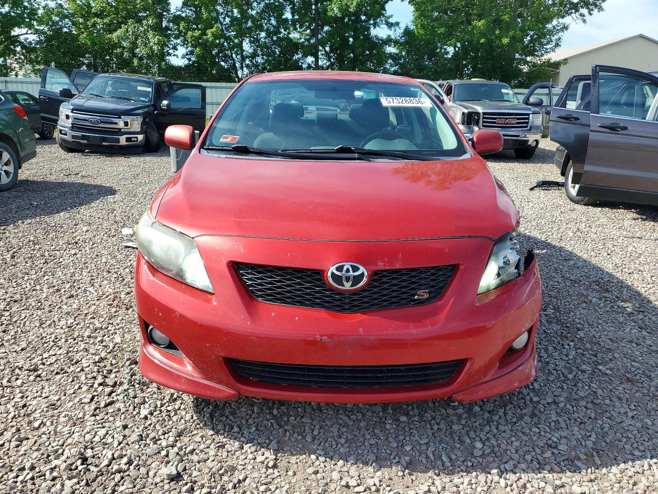 2010 Toyota Corolla S Red vin: 1NXBU4EE0AZ357631