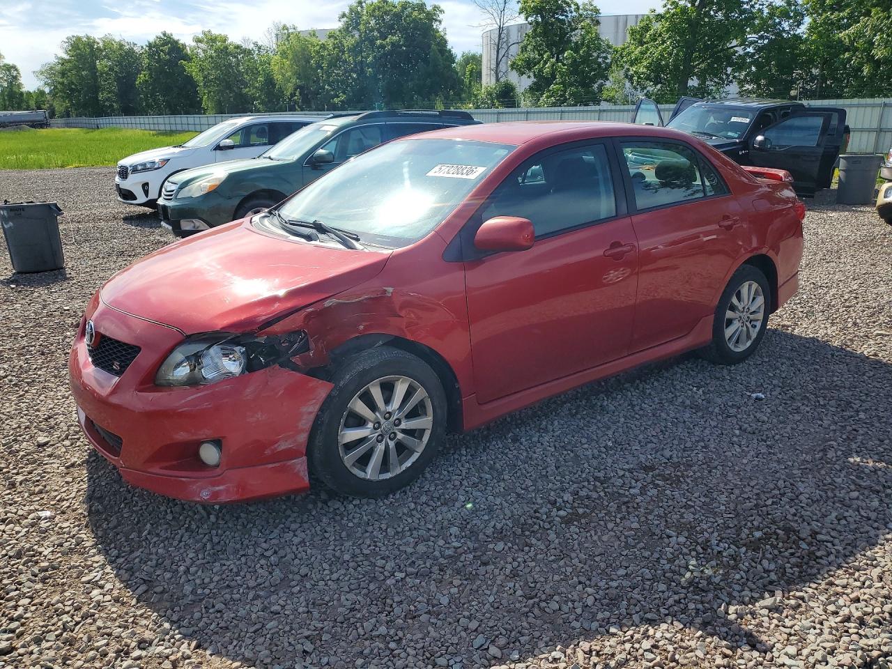 2010 Toyota Corolla S Red vin: 1NXBU4EE0AZ357631