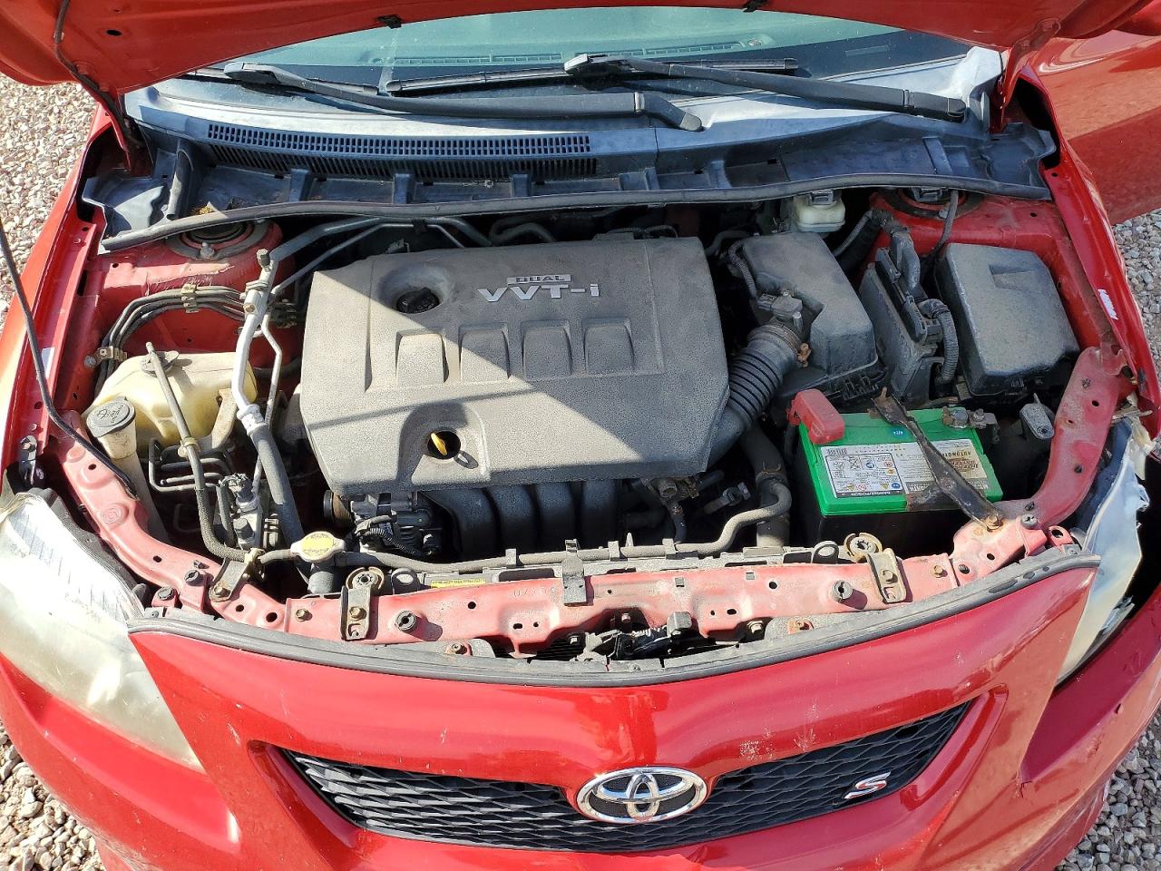 2010 Toyota Corolla S Red vin: 1NXBU4EE0AZ357631