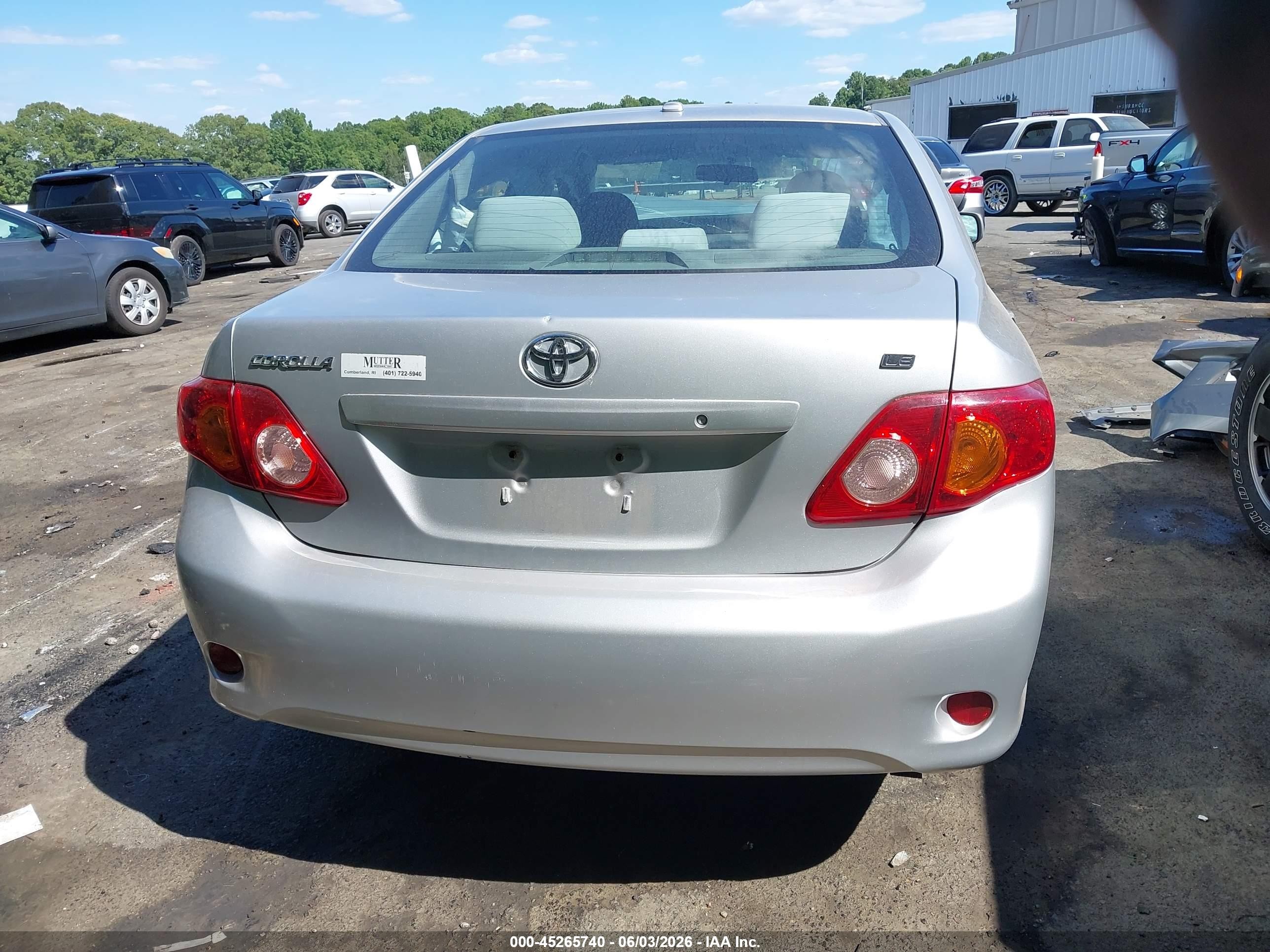 2010 Toyota Corolla Le Silver vin: 1NXBU4EE0AZ369097