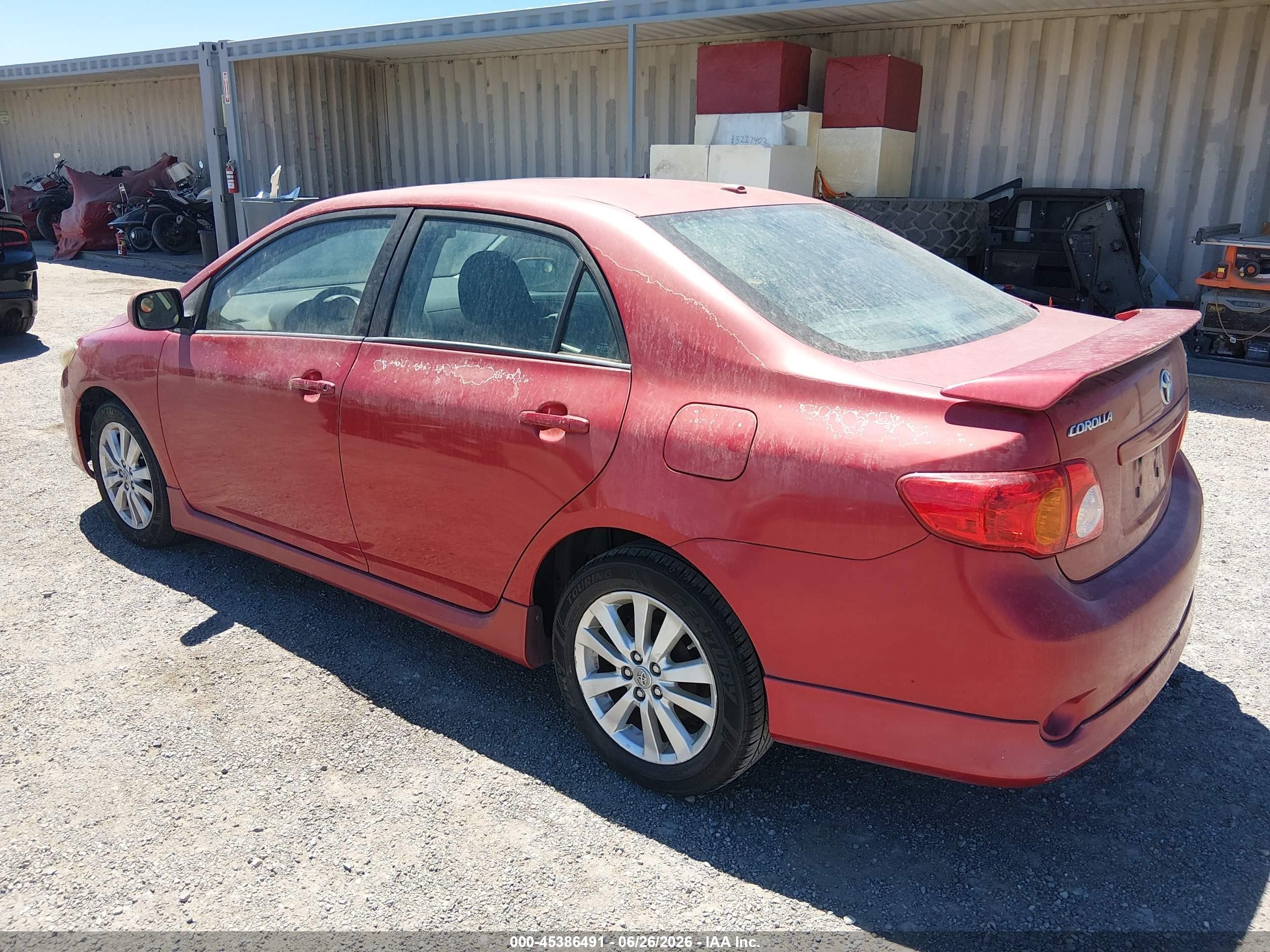 2010 Toyota Corolla S Красный vin: 1NXBU4EE1AZ169734