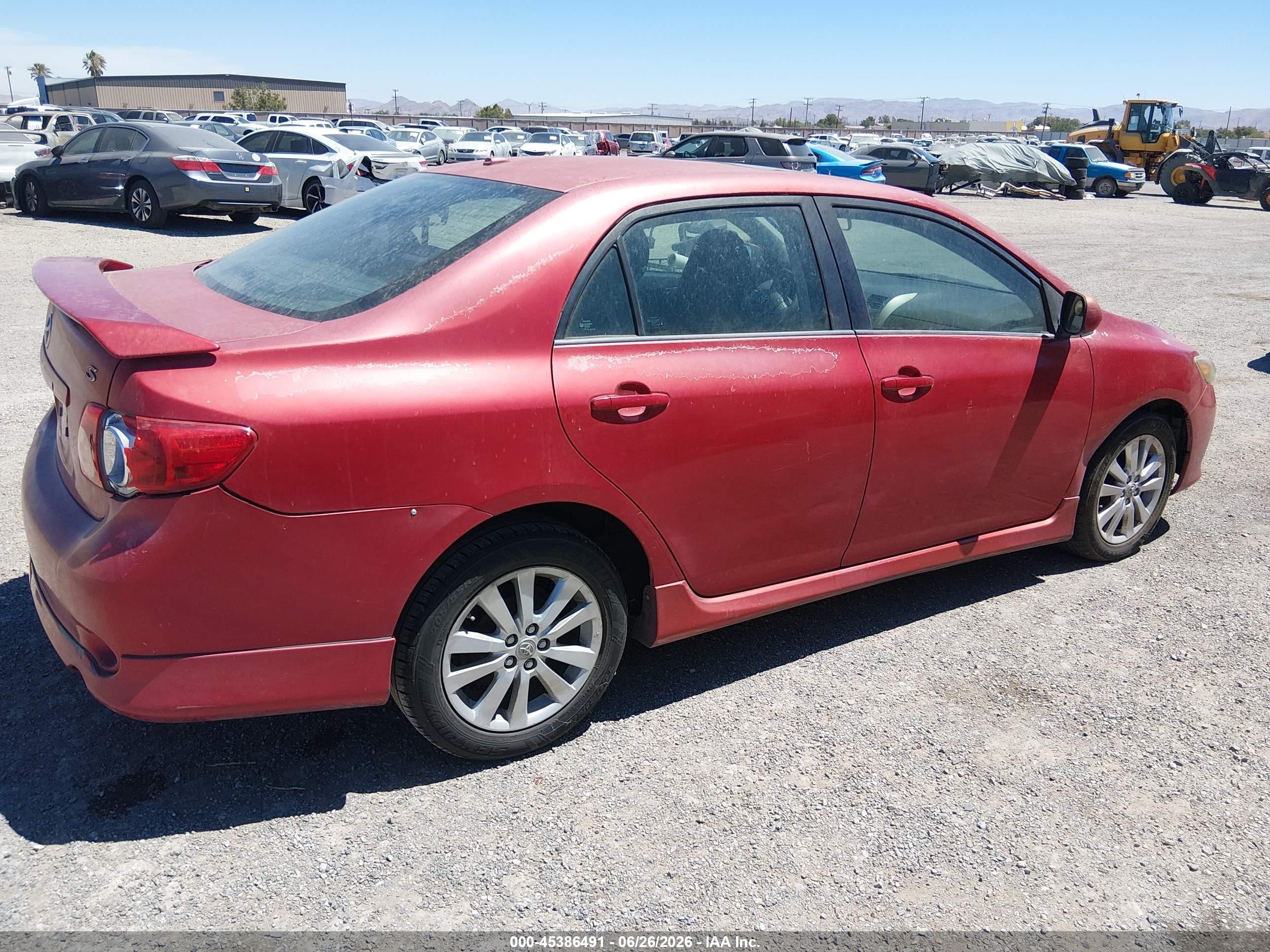 2010 Toyota Corolla S Красный vin: 1NXBU4EE1AZ169734