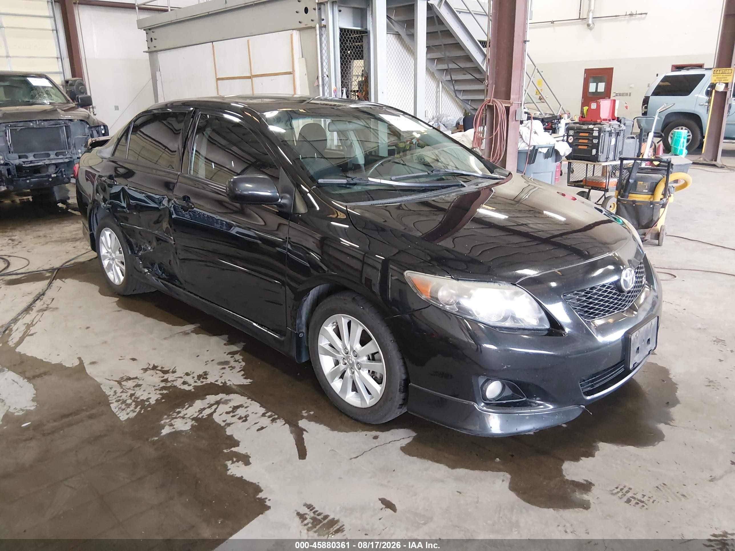 2010 Toyota Corolla S Black vin: 1NXBU4EE1AZ170558