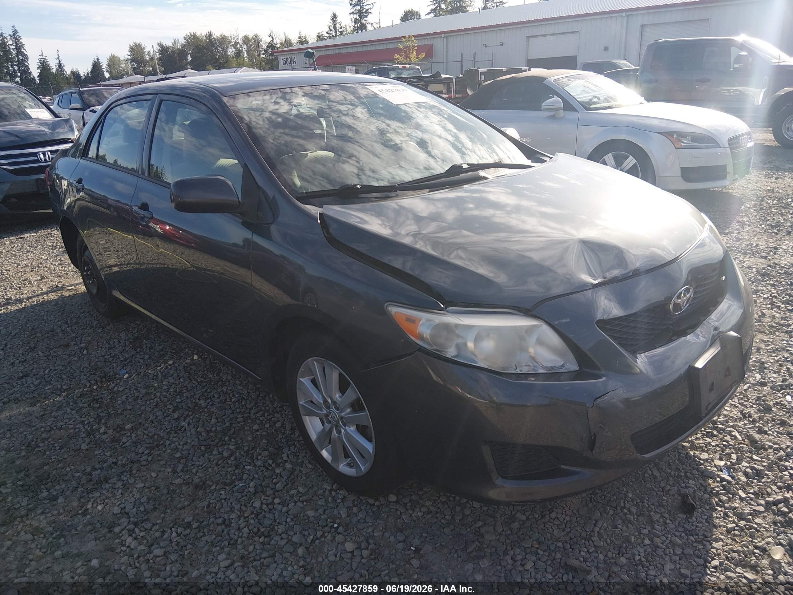 2010 Toyota Corolla Le Gray vin: 1NXBU4EE1AZ199395
