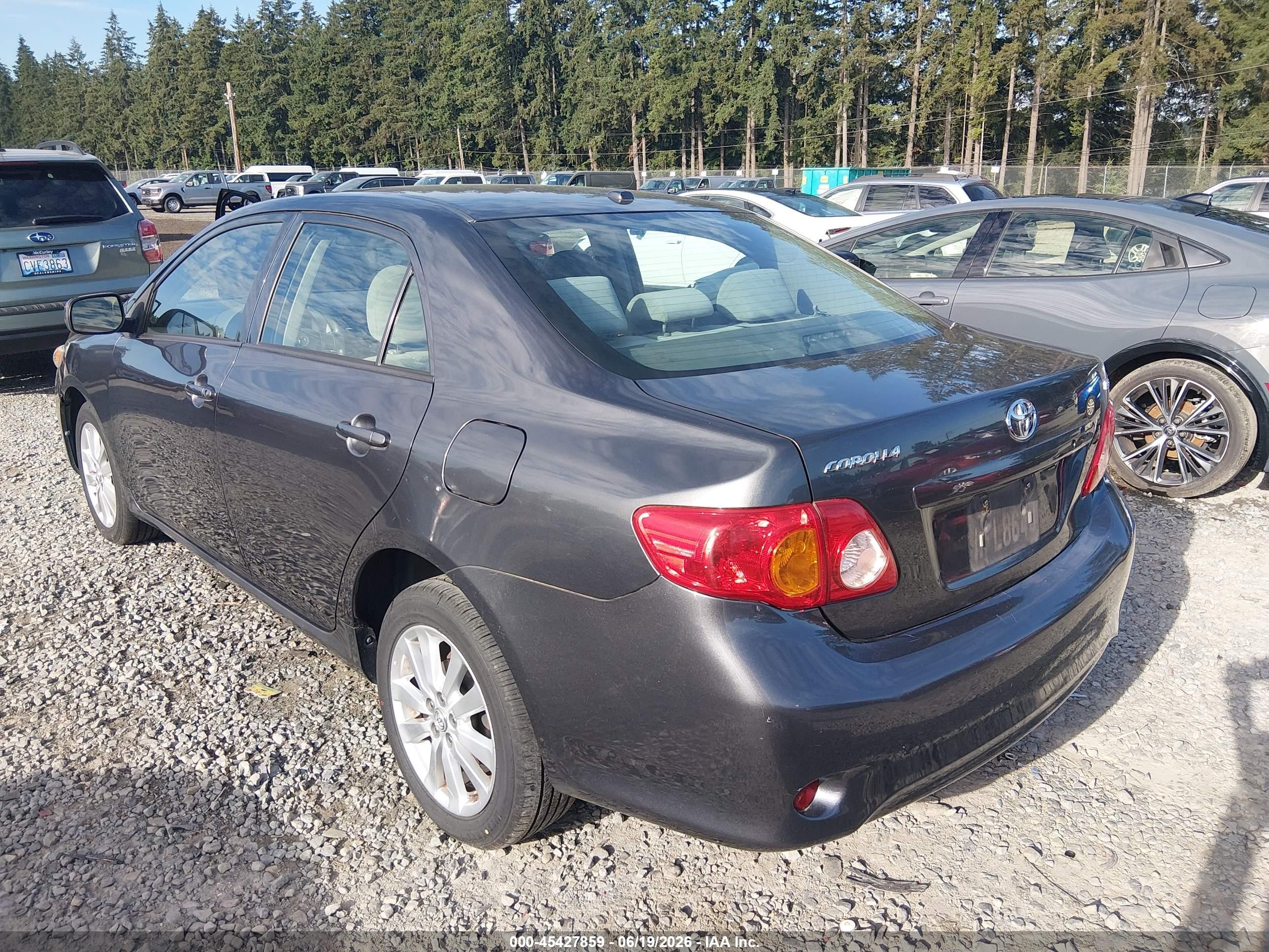 2010 Toyota Corolla Le Gray vin: 1NXBU4EE1AZ199395
