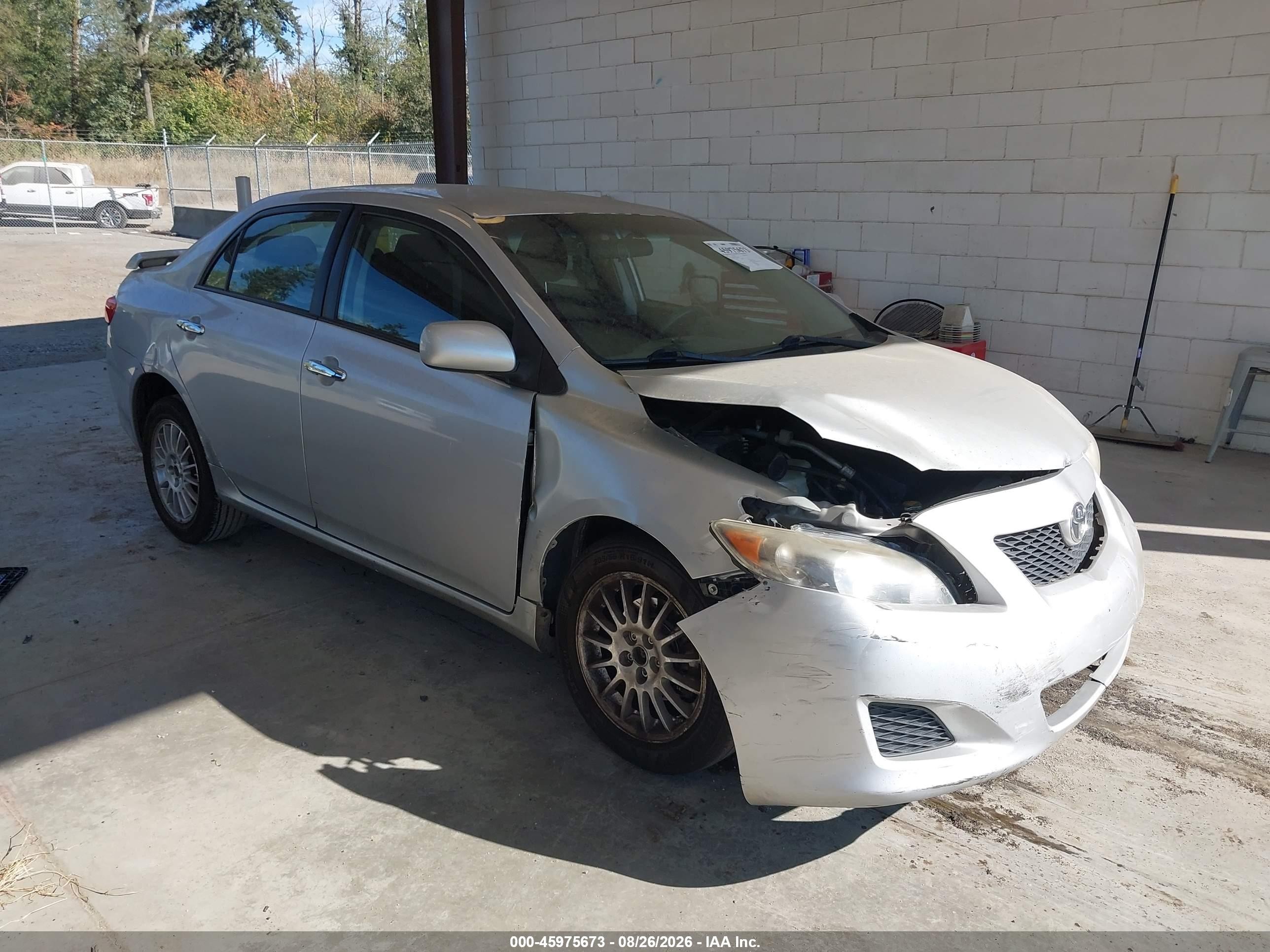 2010 Toyota Corolla Le Silver vin: 1NXBU4EE1AZ201906