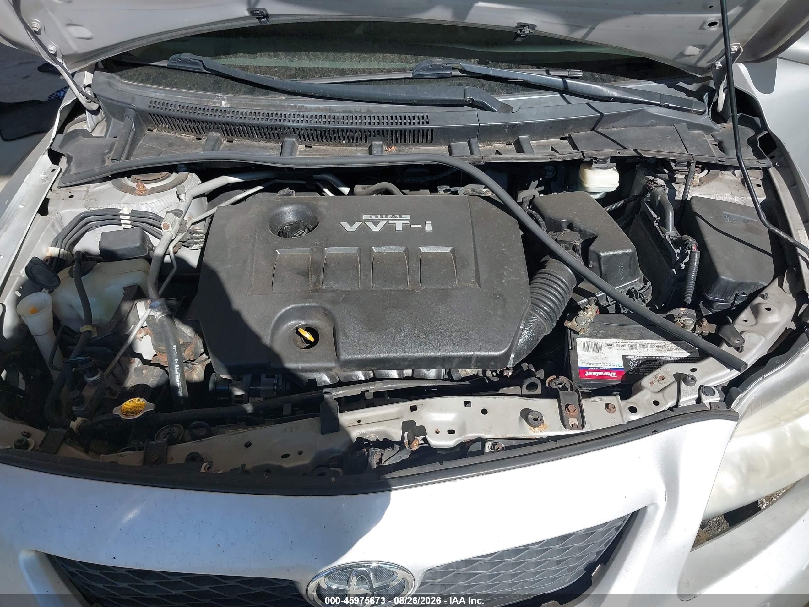2010 Toyota Corolla Le Silver vin: 1NXBU4EE1AZ201906