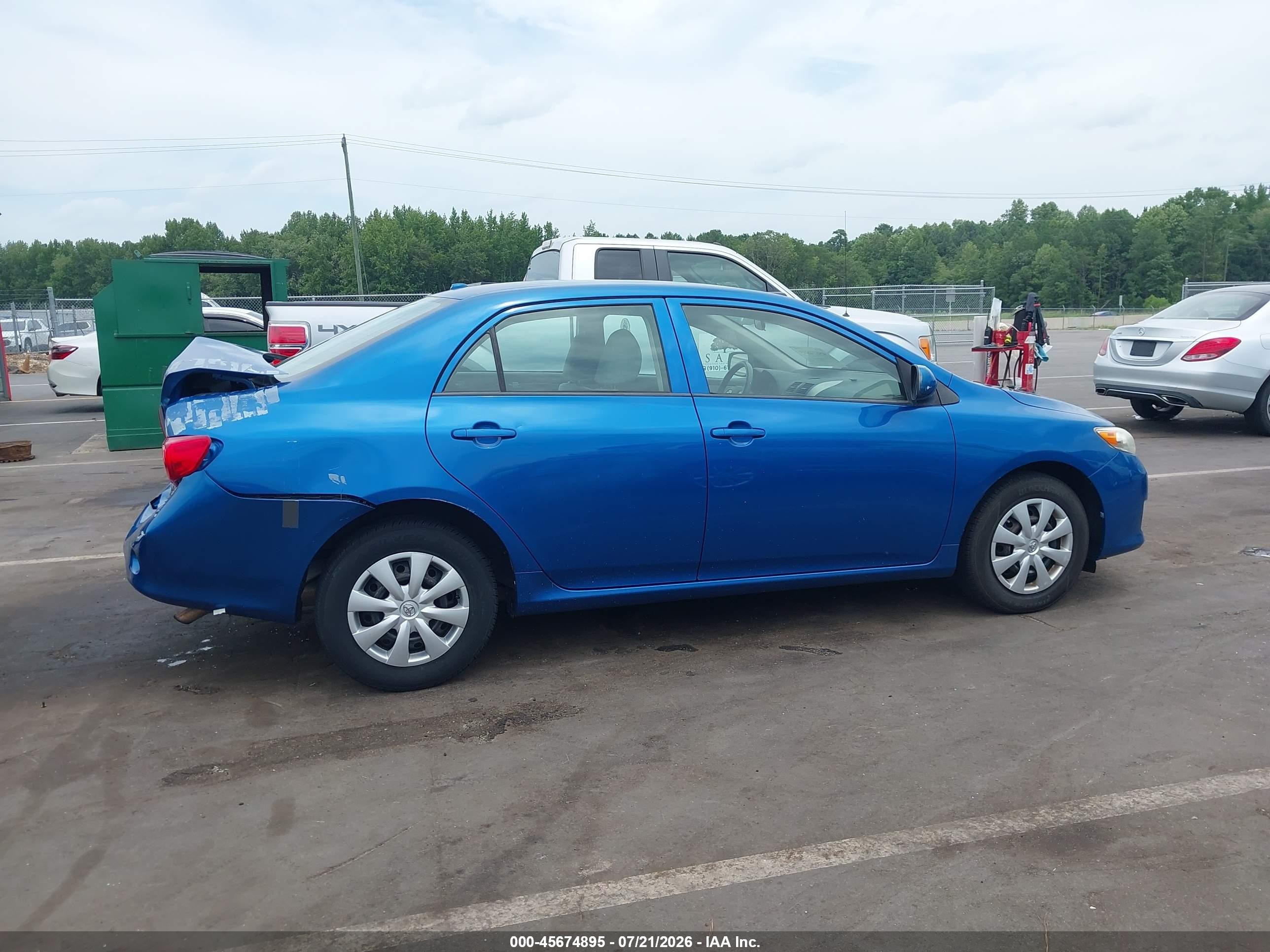 2010 Toyota Corolla Le Blue vin: 1NXBU4EE1AZ222836