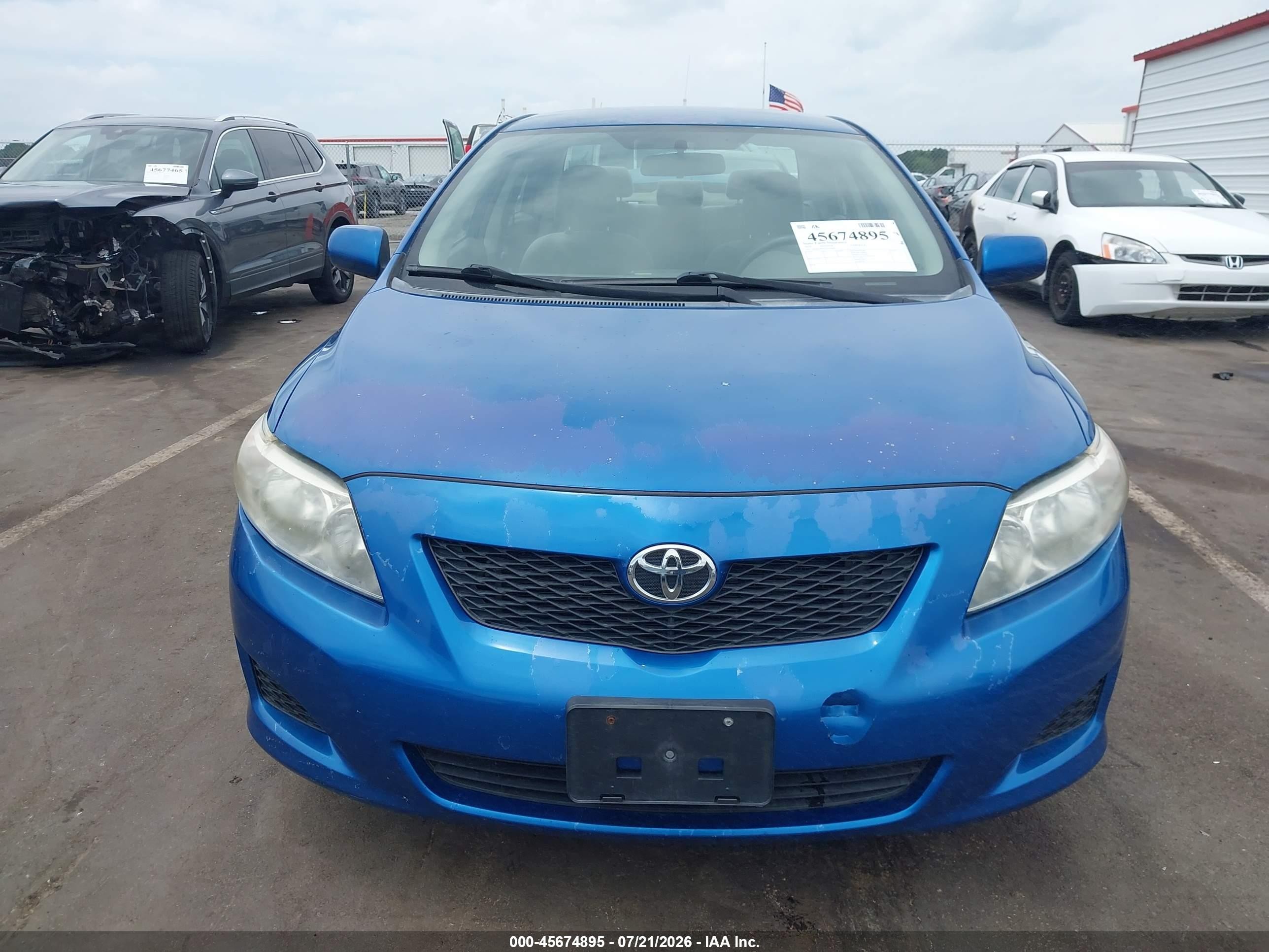 2010 Toyota Corolla Le Blue vin: 1NXBU4EE1AZ222836