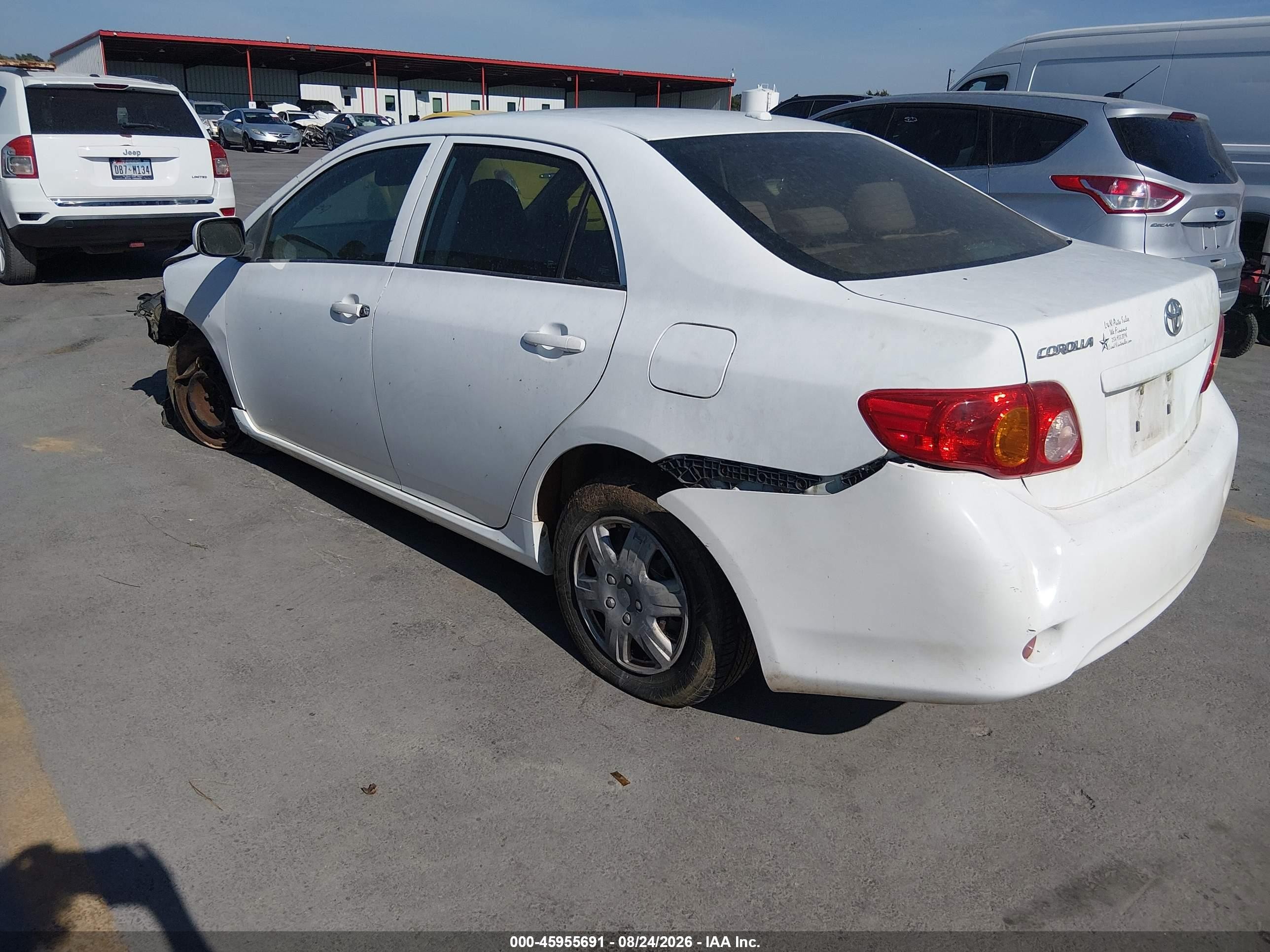 2010 Toyota Corolla Le White vin: 1NXBU4EE1AZ224358